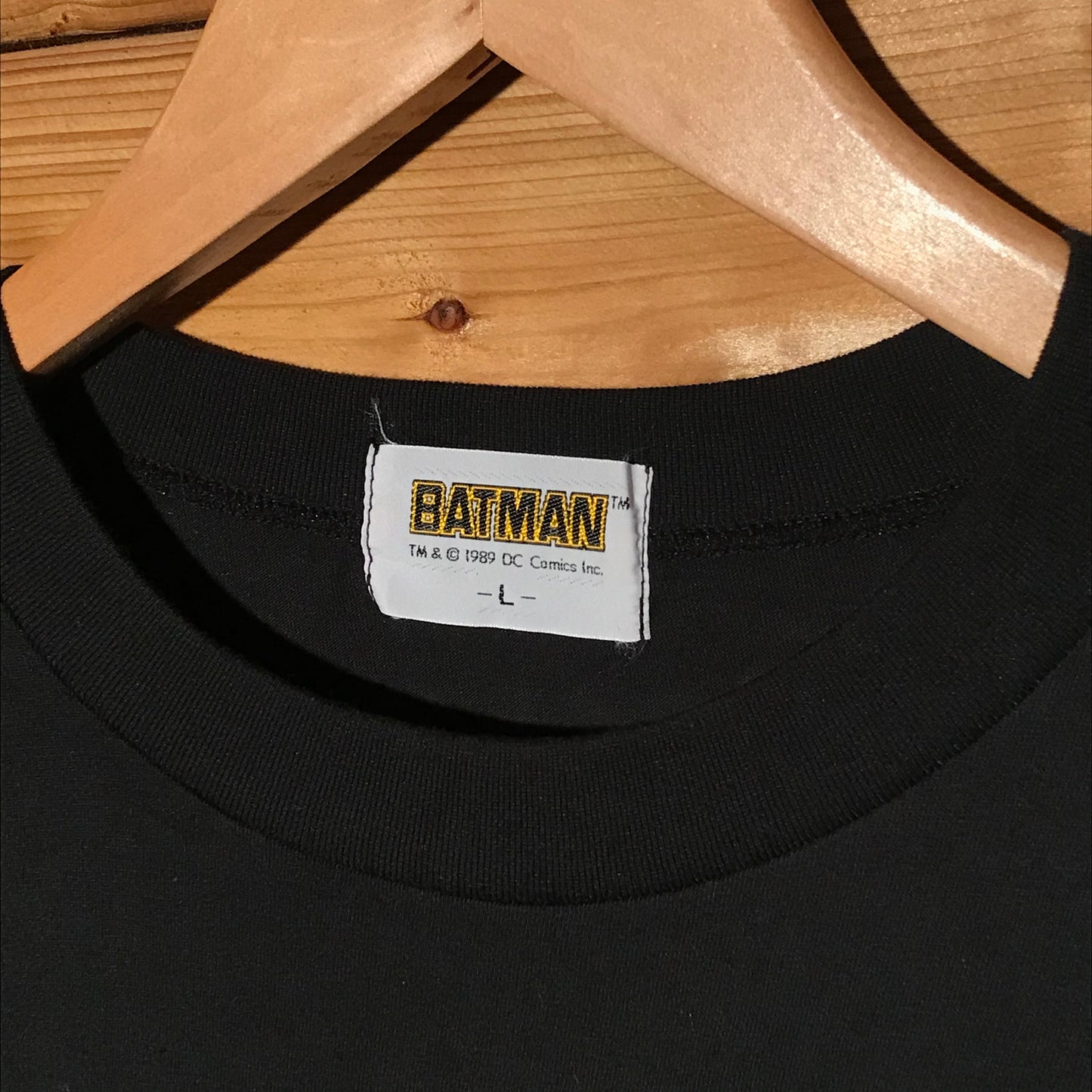 1989 Batman Movie Promo Centre Spellout t shirt