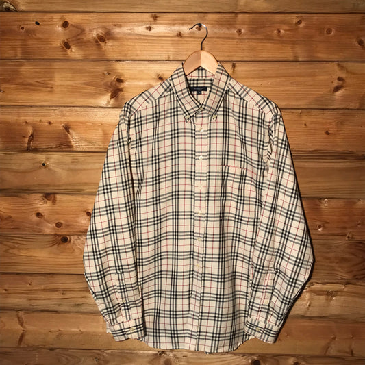 Burberry Nova Check Pattern long sleeve button up shirt