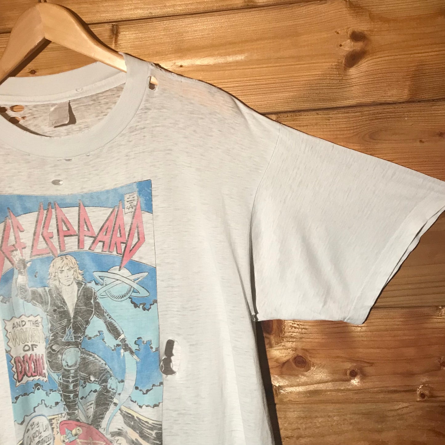 1988 Def Leppard Hysteria Tour Comic t shirt