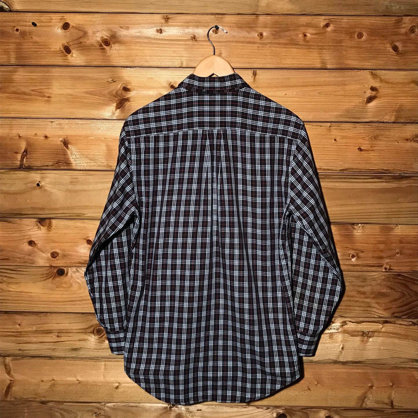 90s Burberry Nova Check Pattern long sleeve button up shirt