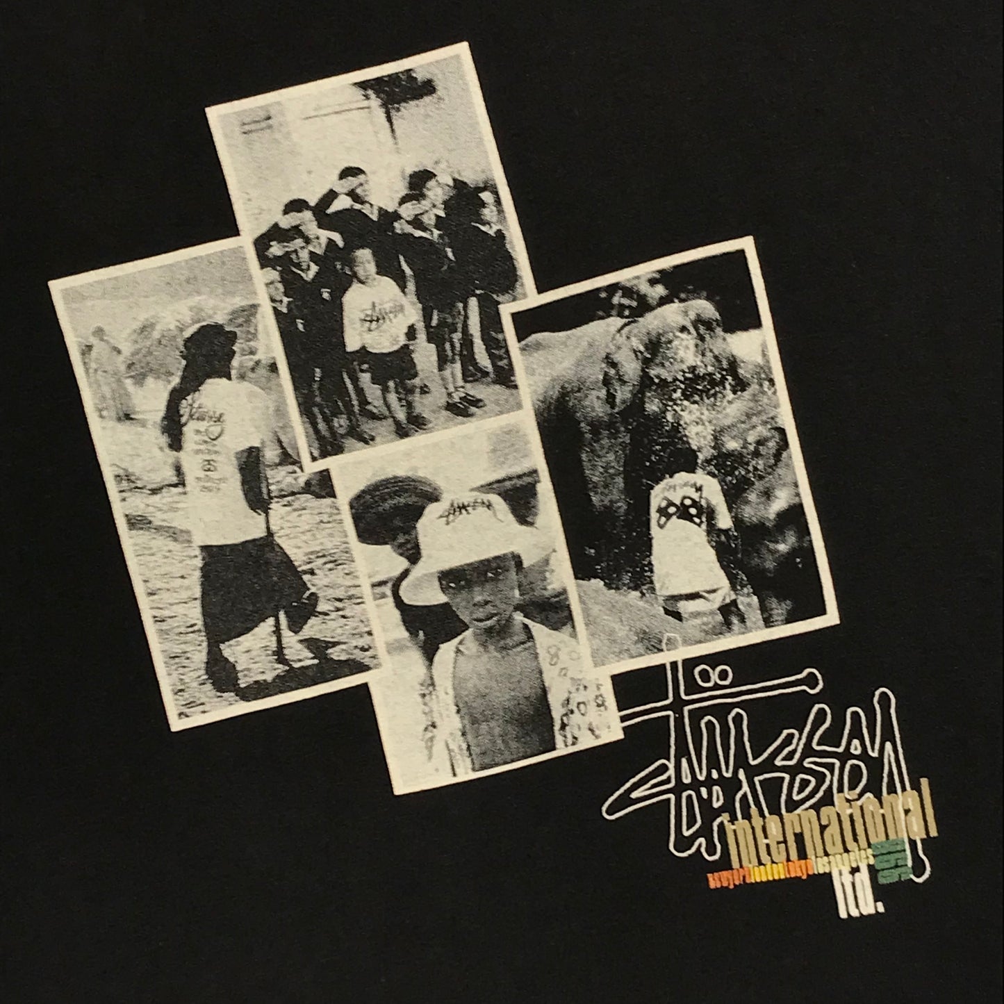 1998 Stüssy International Stock Poster Photo Collage t shirt