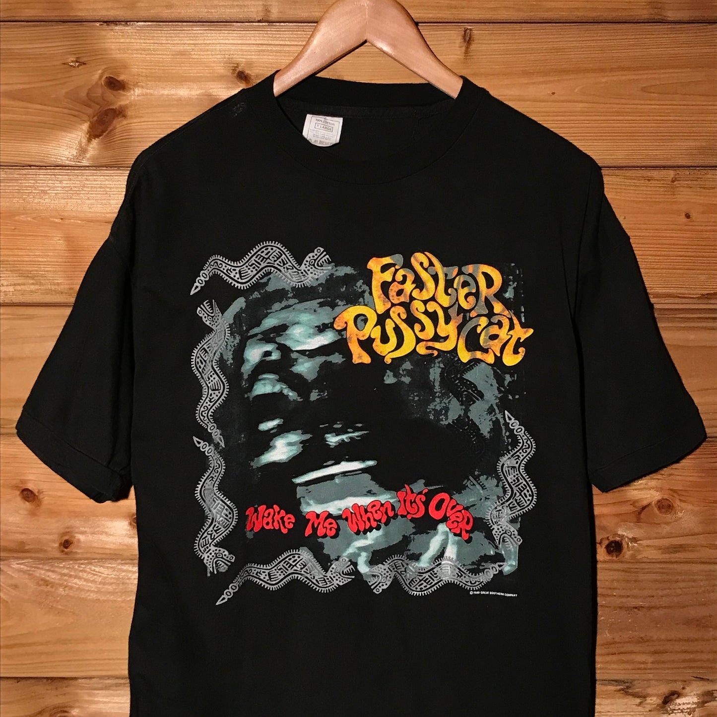 1989 Faster Pussycat Wake Me When It's Over USA Tour t shirt