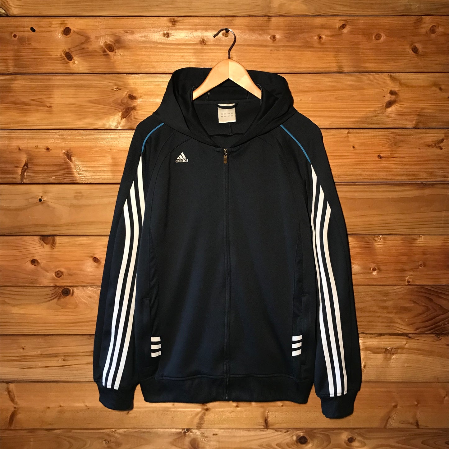 Adidas Piping Multi Striped zip up hoodie