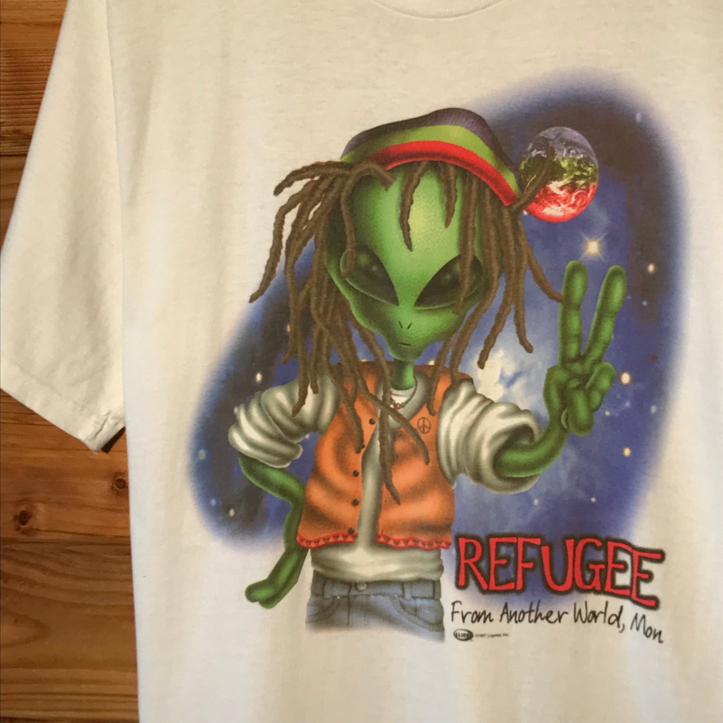 1997 Logotel Alien Refugee From Another World, Mon t shirt