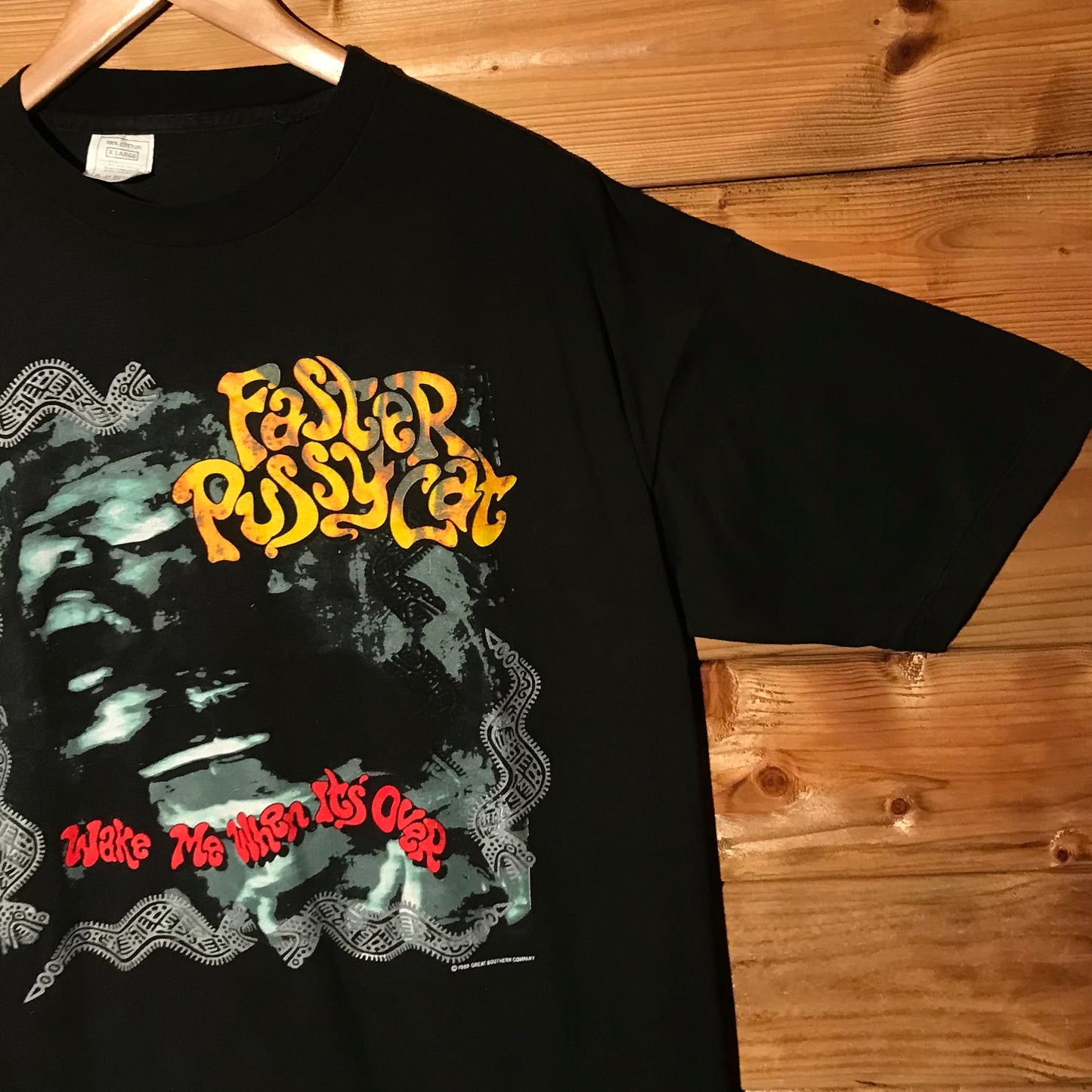 1989 Faster Pussycat Wake Me When It's Over USA Tour t shirt