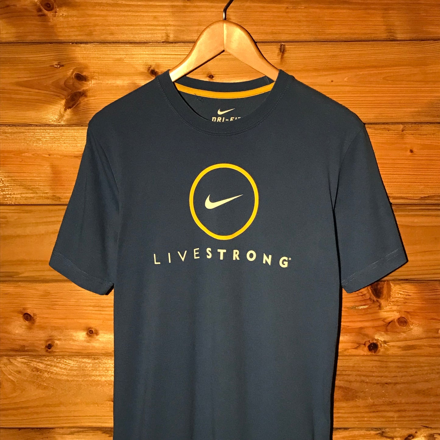 2011 Nike Live Strong Circled Centre Swoosh t shirt