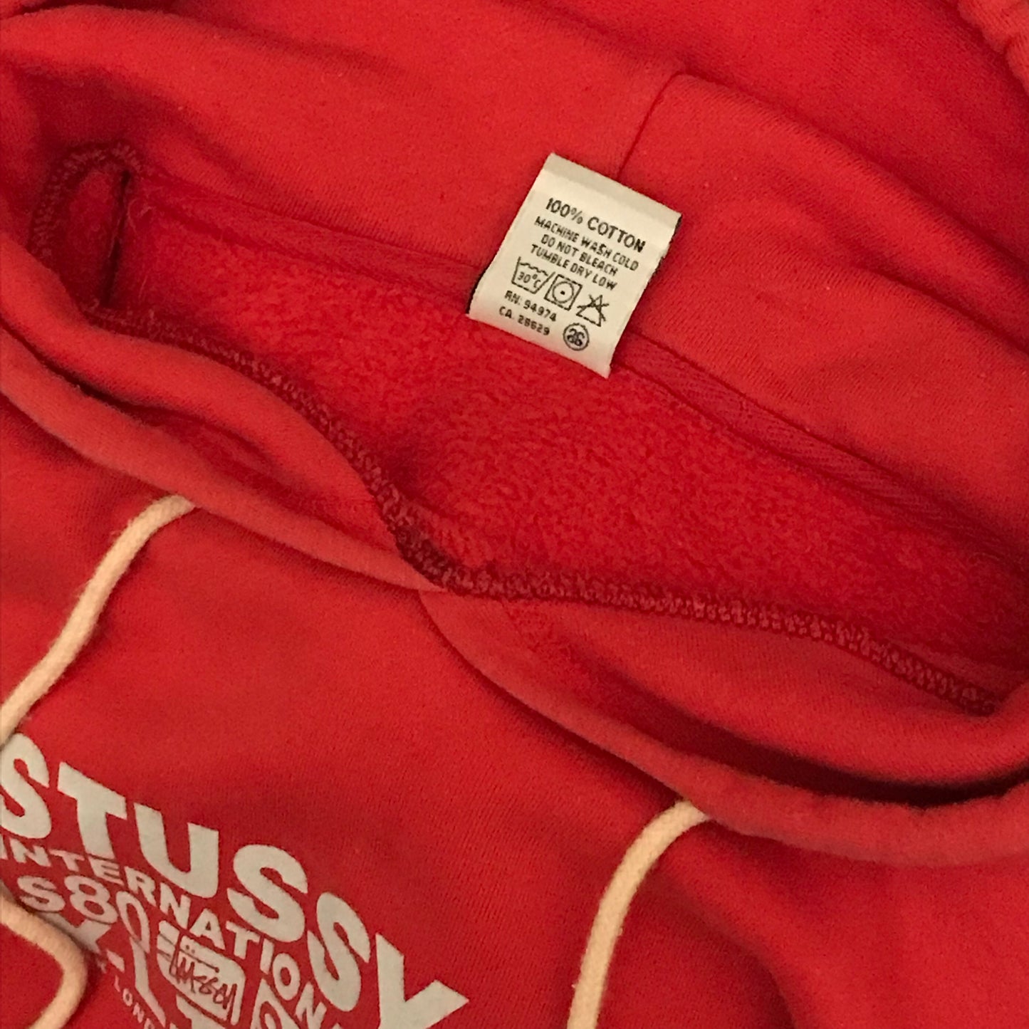 Stüssy International NYLTLA Spellout Link Logo hoodie