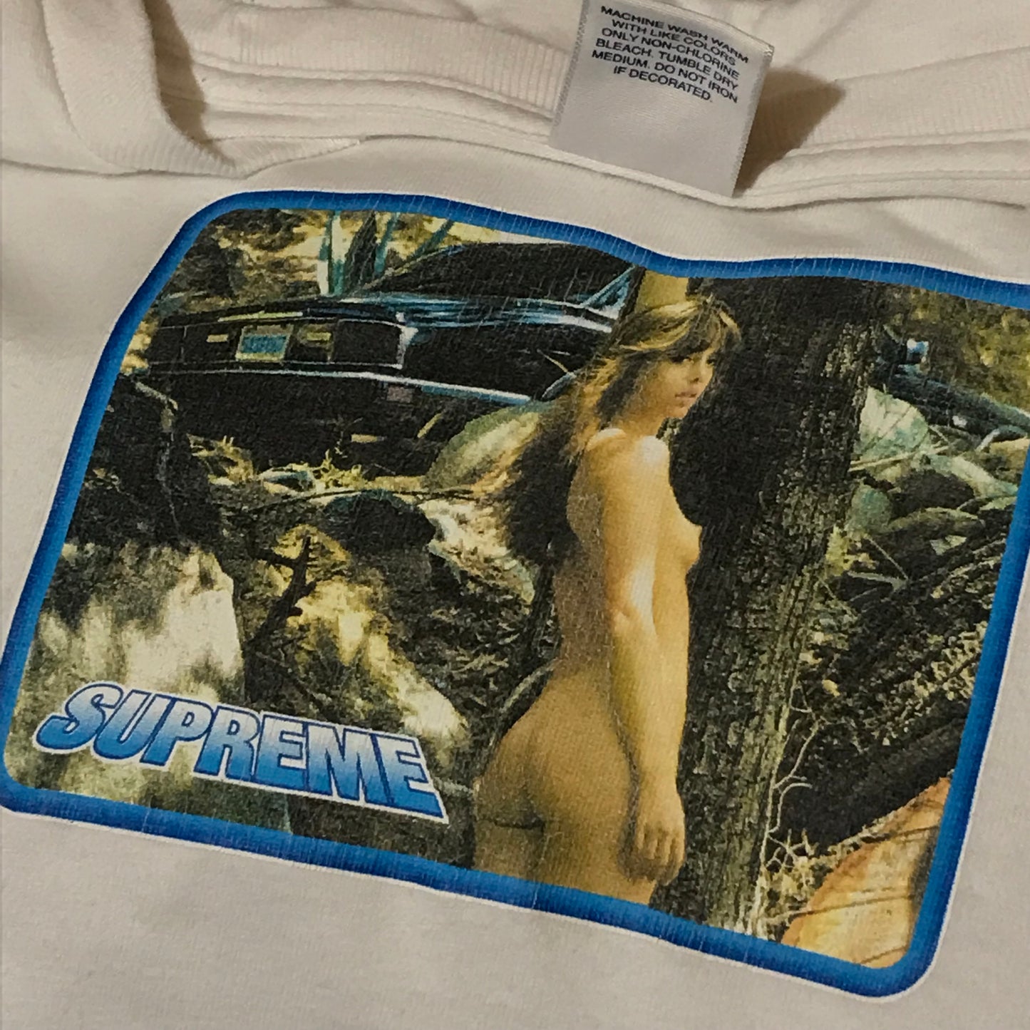 2017 Supreme Larry Clark Nude Girl Photo t shirt