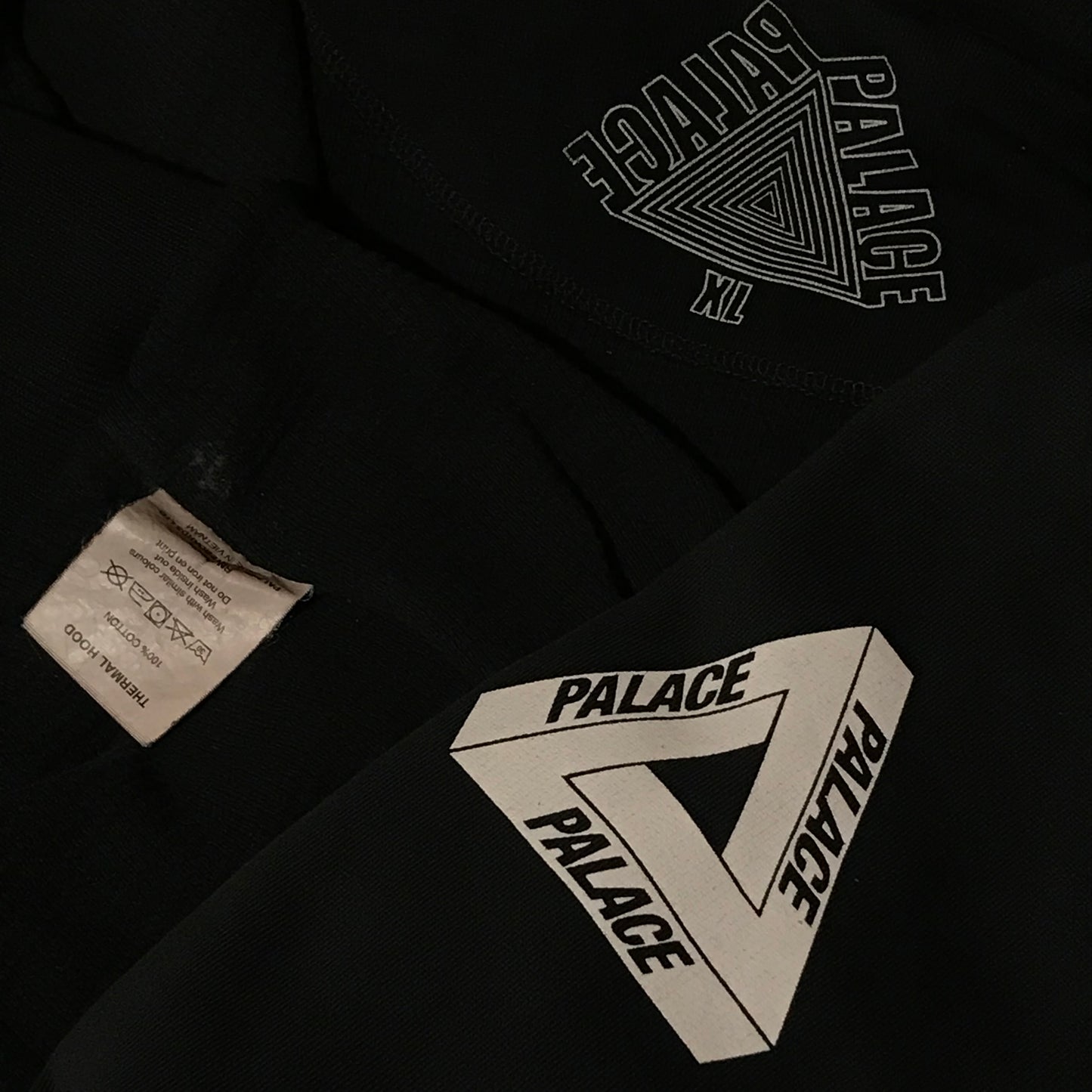 2016 Palace Single Triferg Thermal heavyweight zip up hoodie