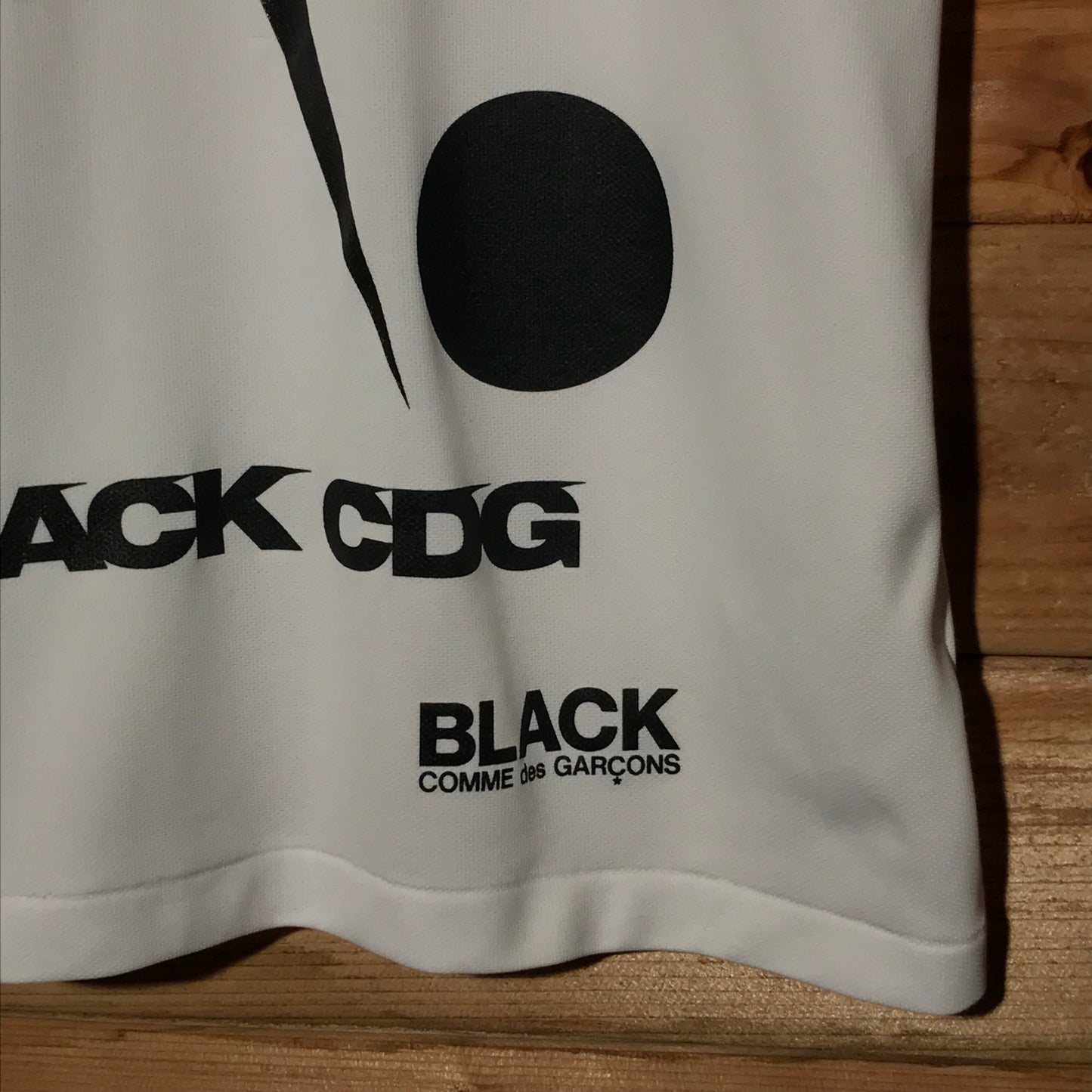 2017 Nike x Comme Des Garçons Black Downward Swoosh t shirt