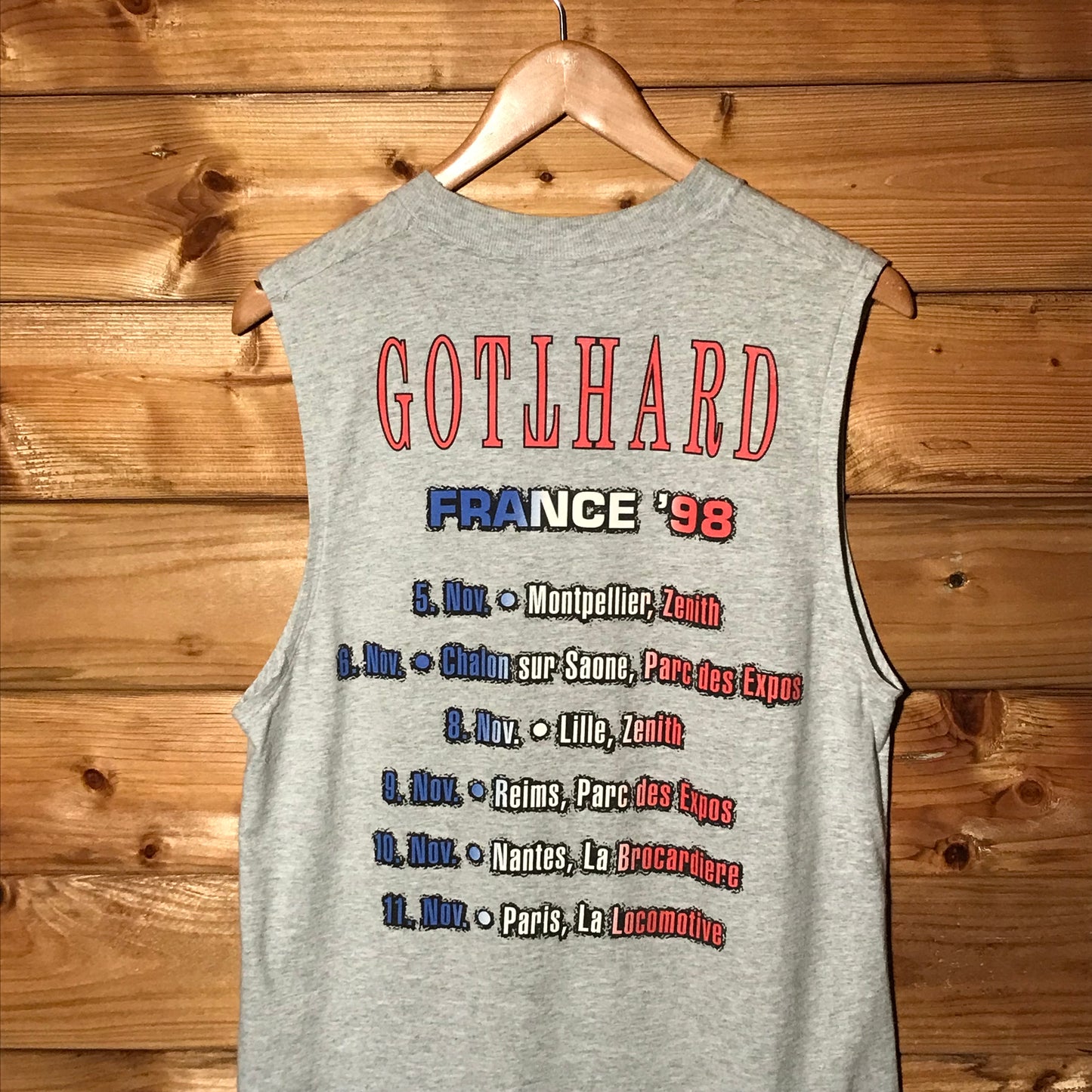 1998 Gotthard France Tour tank top t shirt