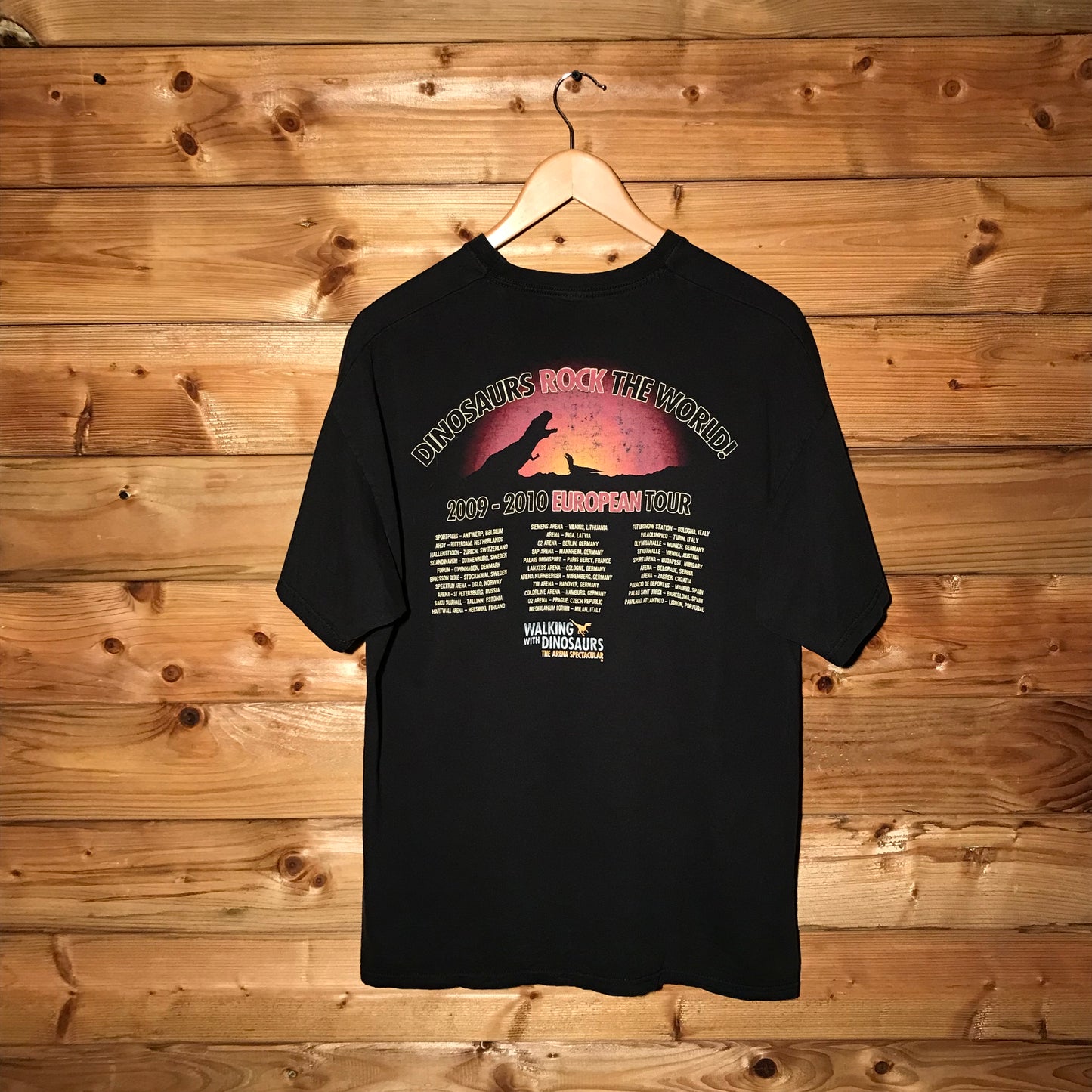 2009 Walking With Dinosaurs Tour t shirt