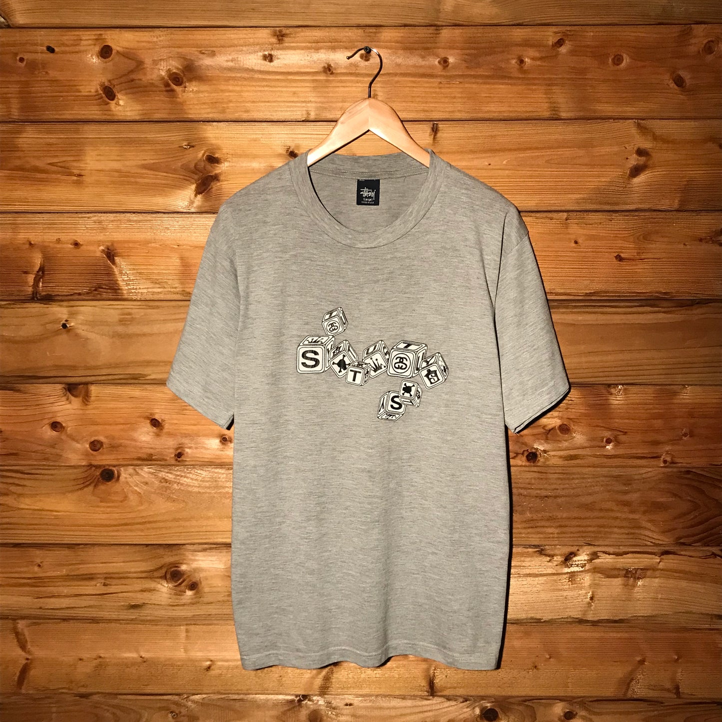 Stüssy Scattered Dice Spellout t shirt