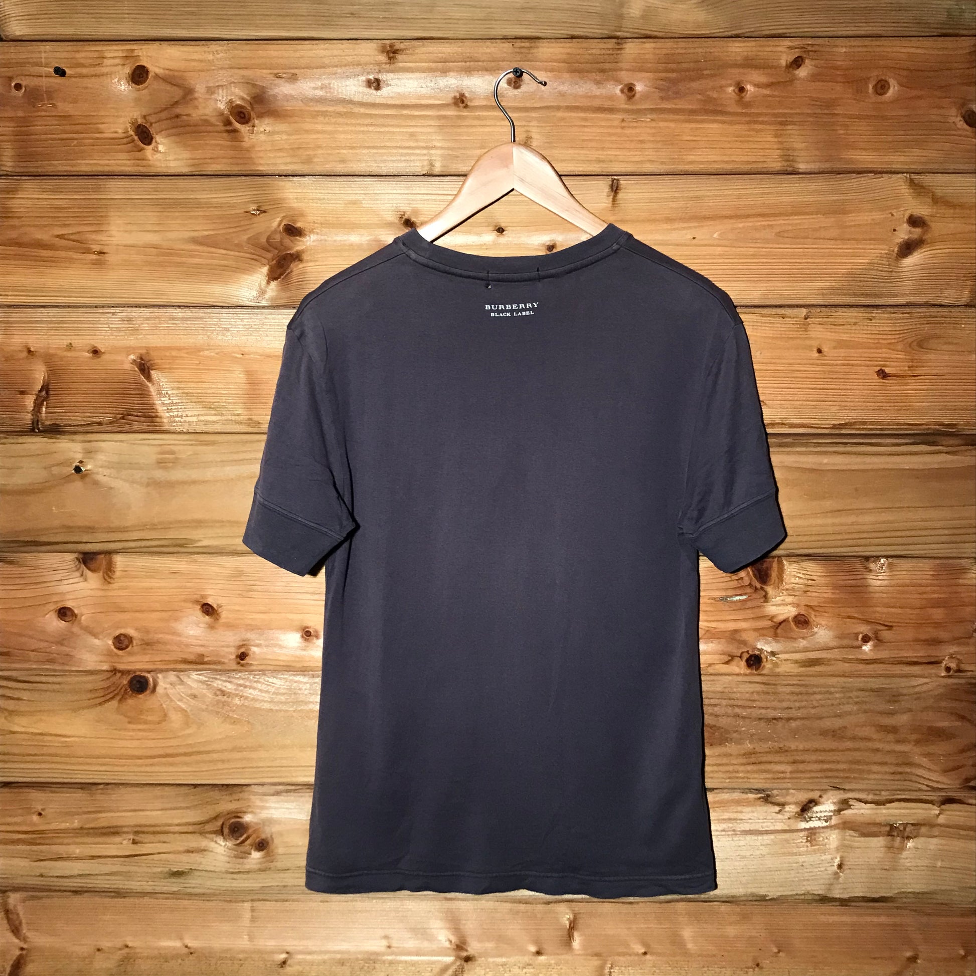 Burberry black top label shirt