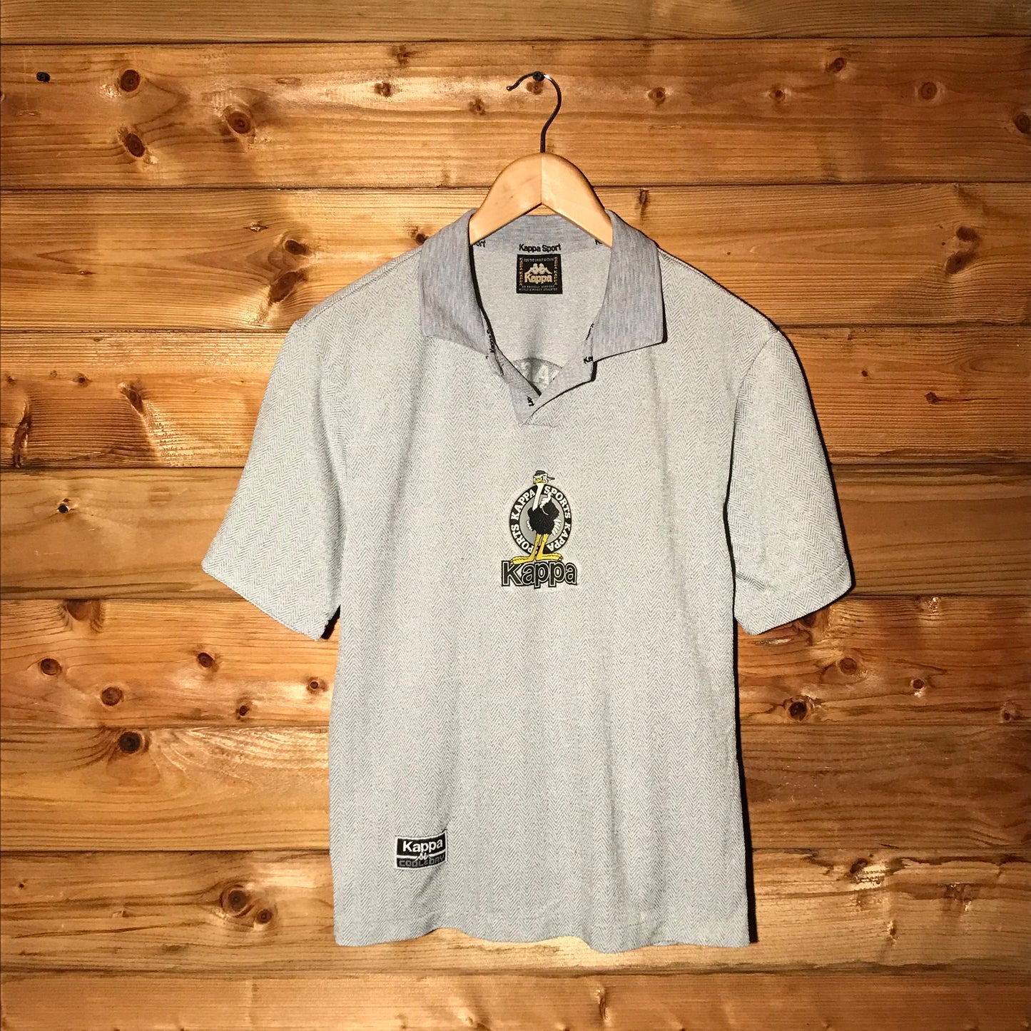 90s Kappa Sports Centre Spellout Ostrich polo t shirt