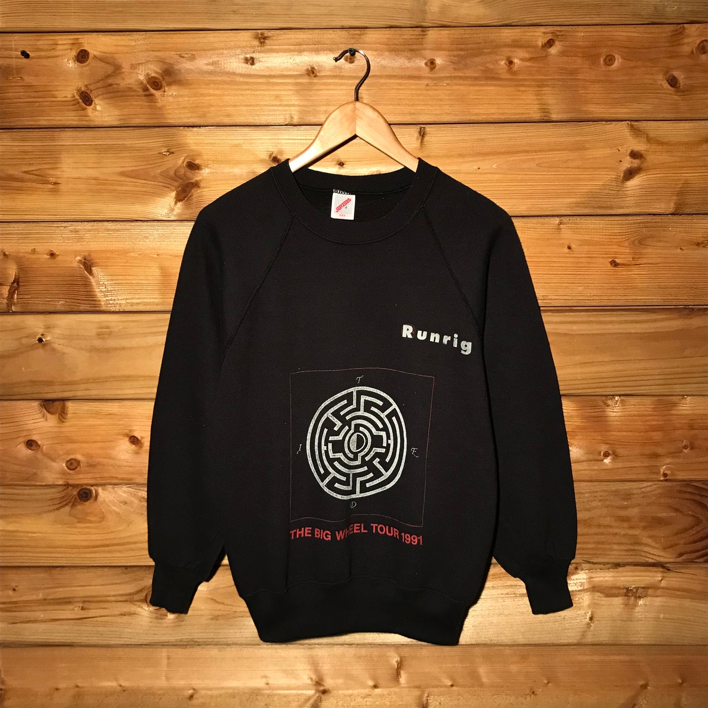 1991 Runrig The Big Wheel Tour sweatshirt