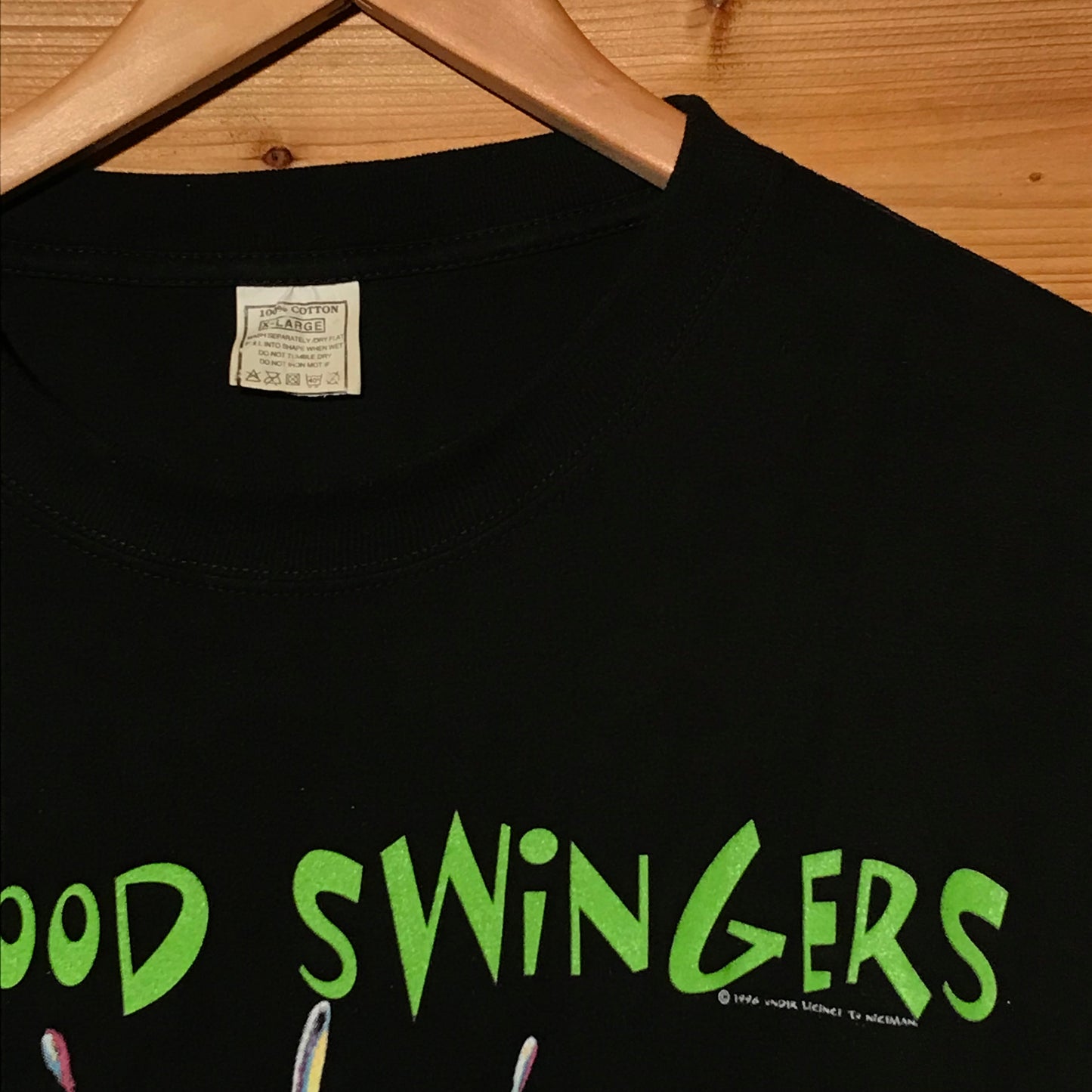 1996 The Wildhearts Mood Swingers Secret Gig Concert t shirt