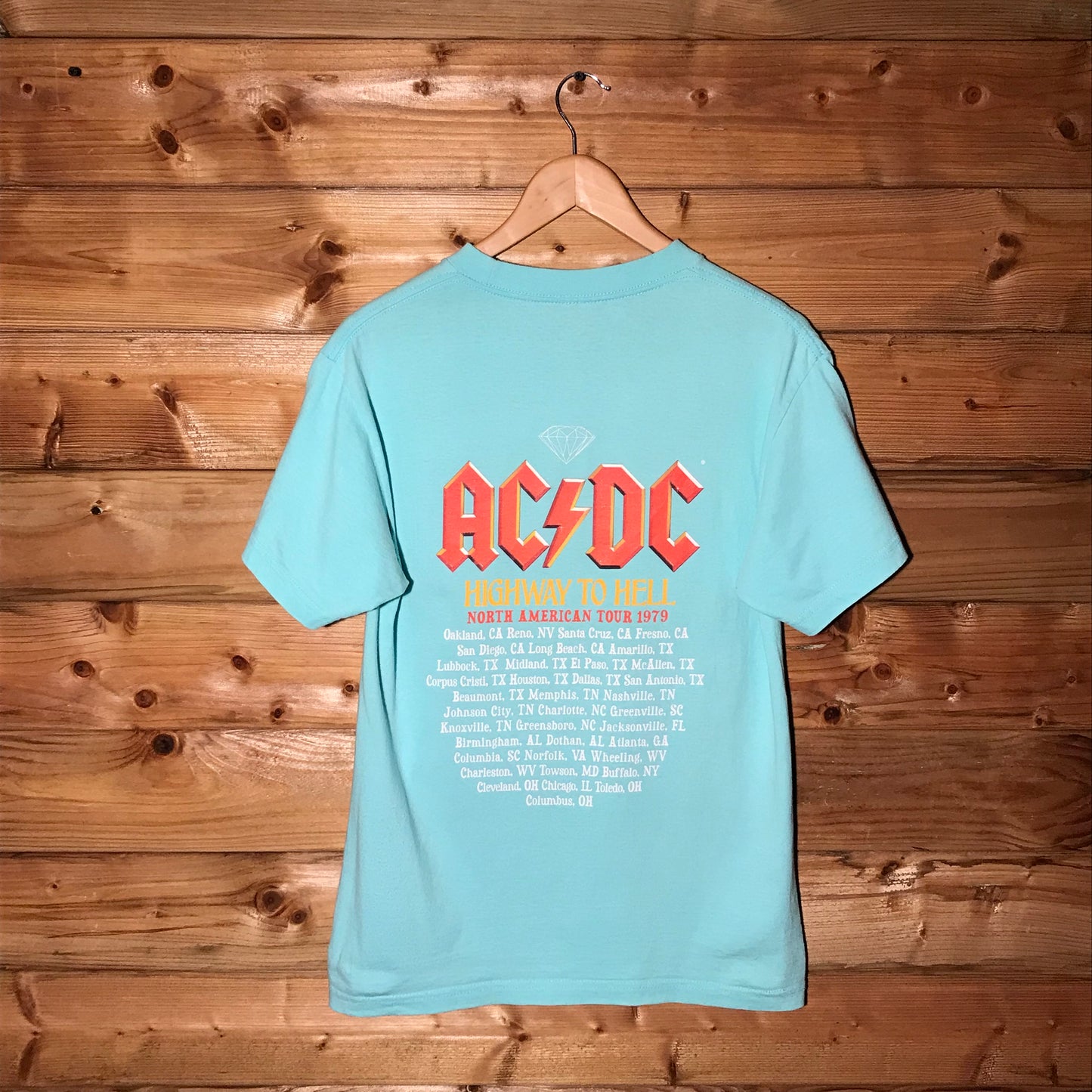 Diamond Supply Co x AC/DC Highway to Hell t shirt