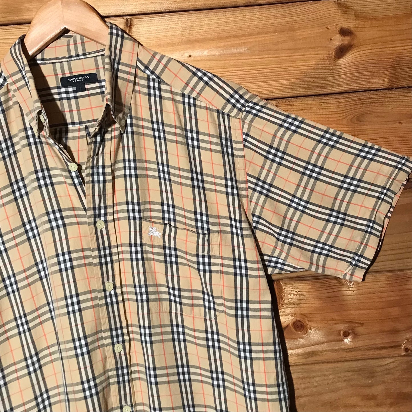 Burberry Nova Check Pattern short sleeve button up shirt