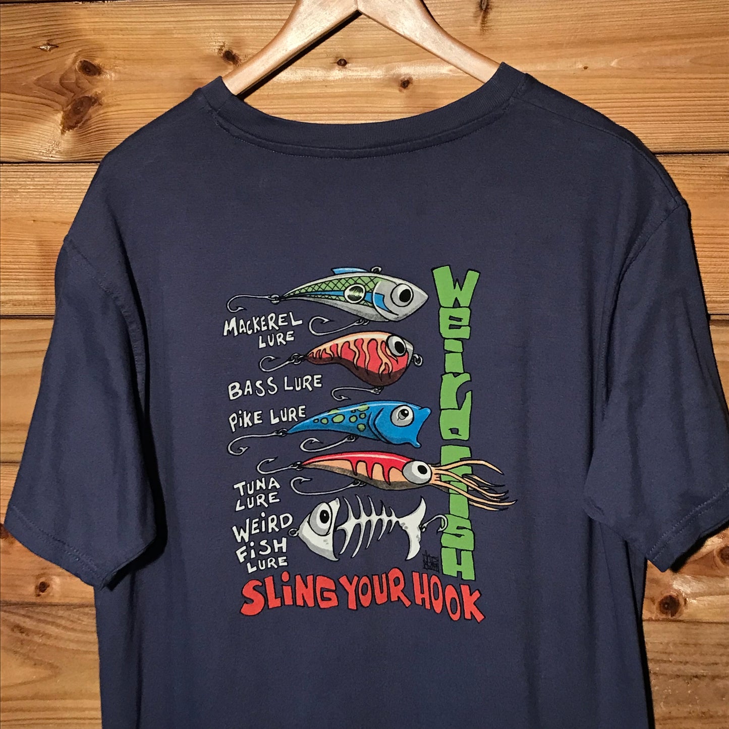 Weird Fish Sling Your Hook Artist t shirt