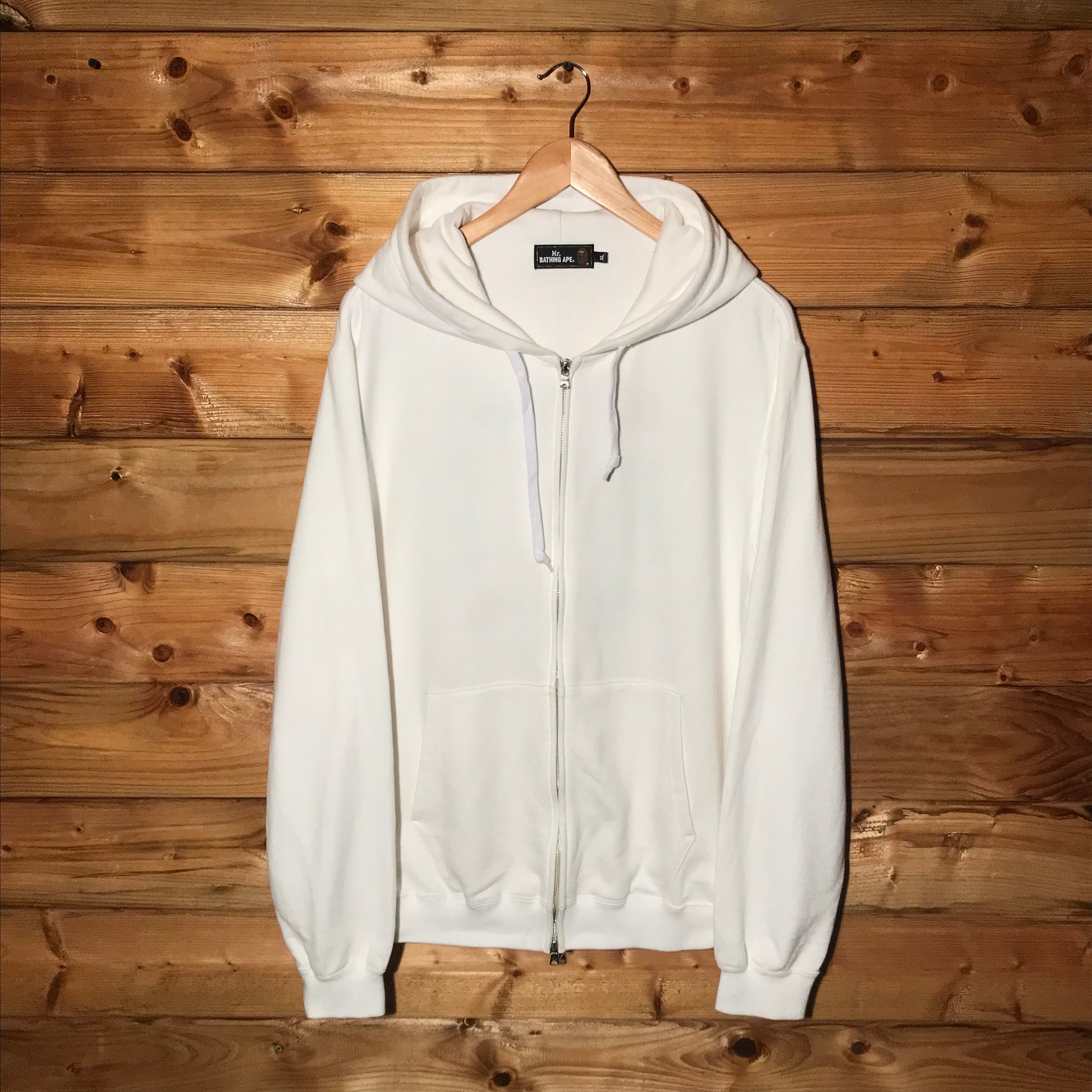 Bape Mr Bathing Ape Spellout zip up hoodie HeresWear