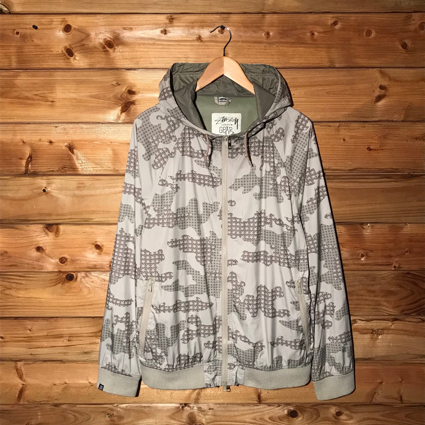 2009 Stüssy x Eric Haze Star Camo windbreaker jacket