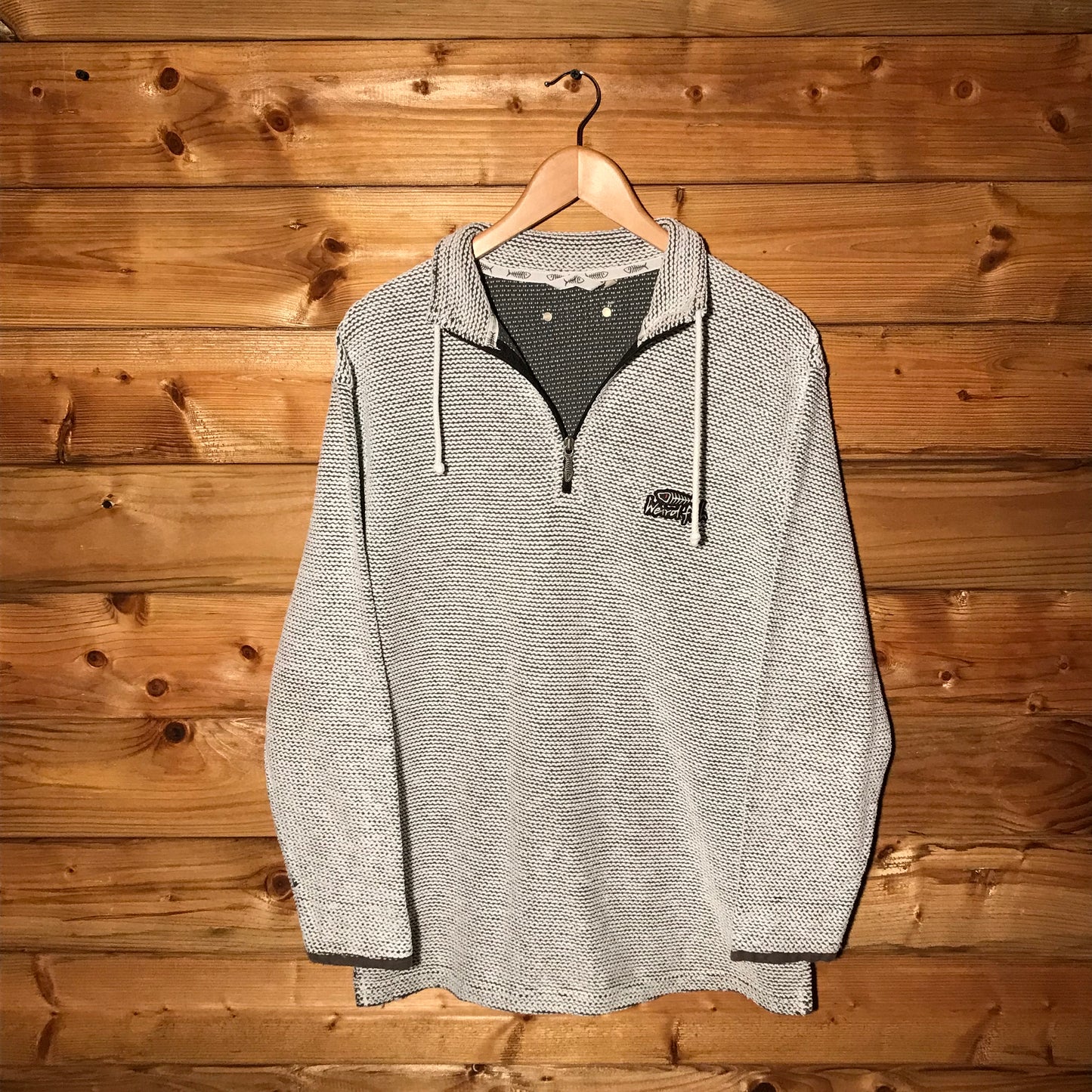 Weird Fish Textured quarter zip sweatshirt