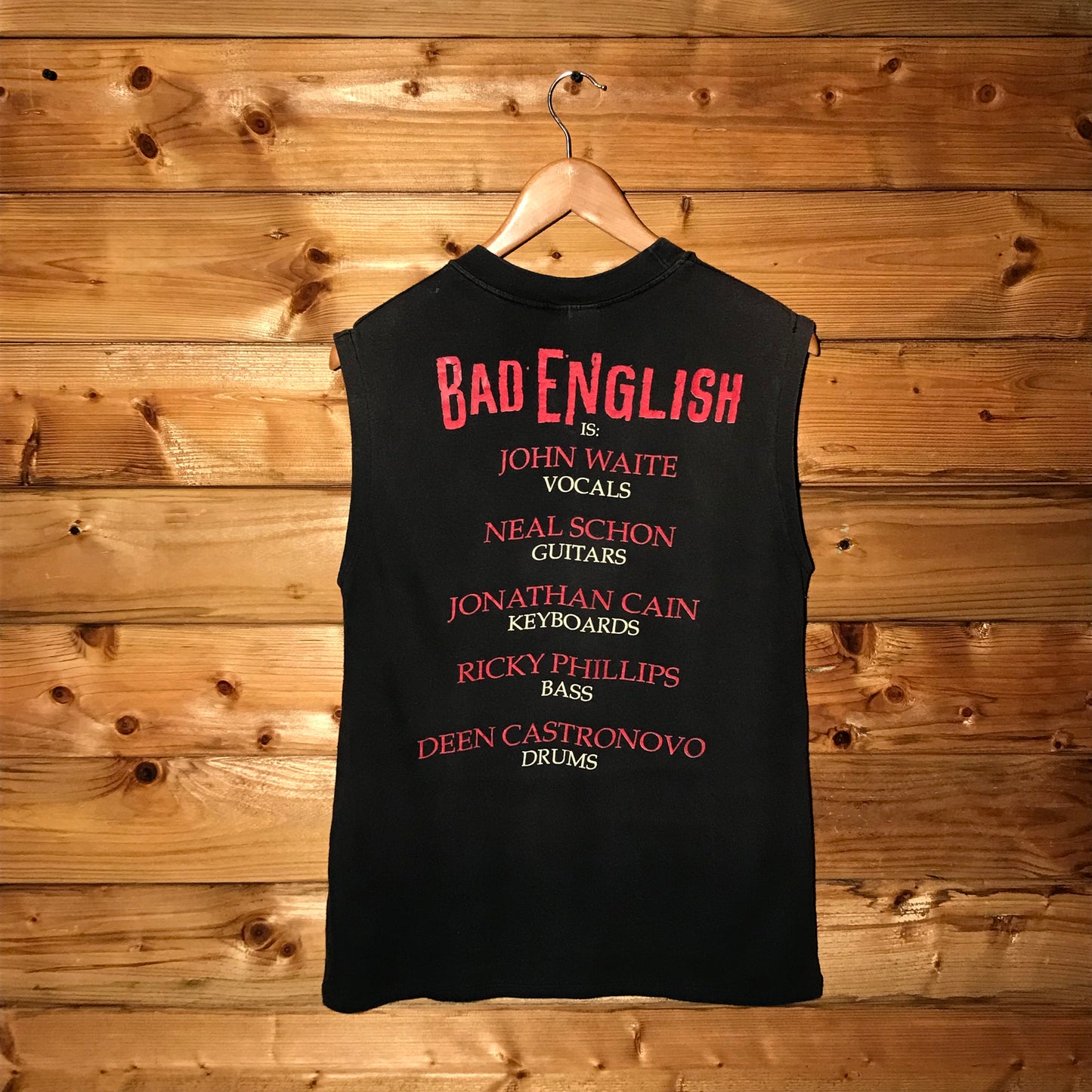 1989 Bad English Album World Tour tank top t shirt