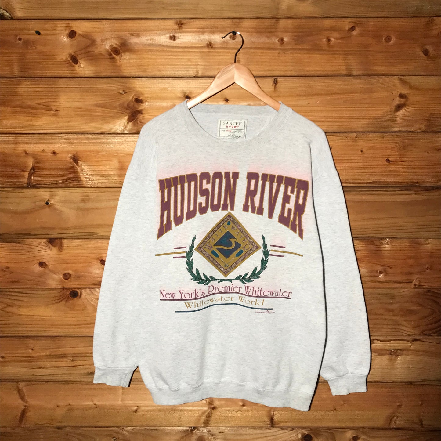 1992 Hudson River Whitewater World sweatshirt