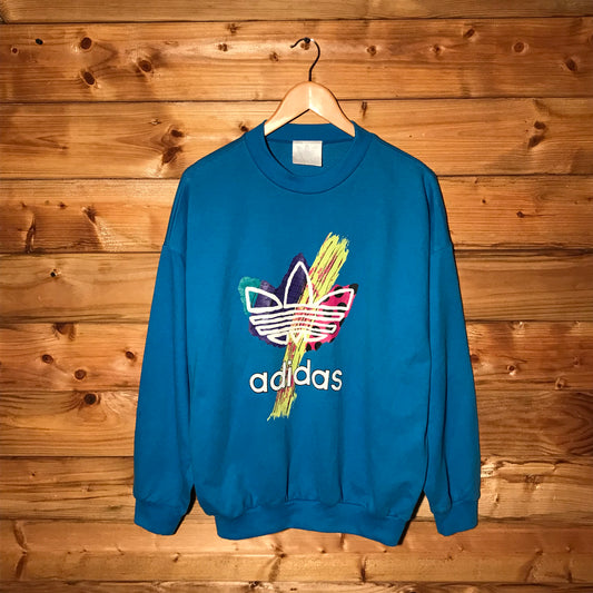 90s Adidas Abstract Trefoil Spellout sweatshirt