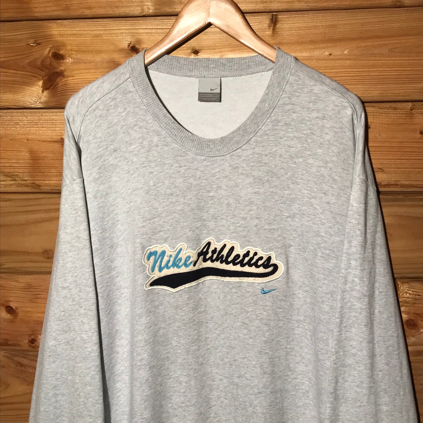 2002 Nike Athletics Centre Script Spellout sweatshirt