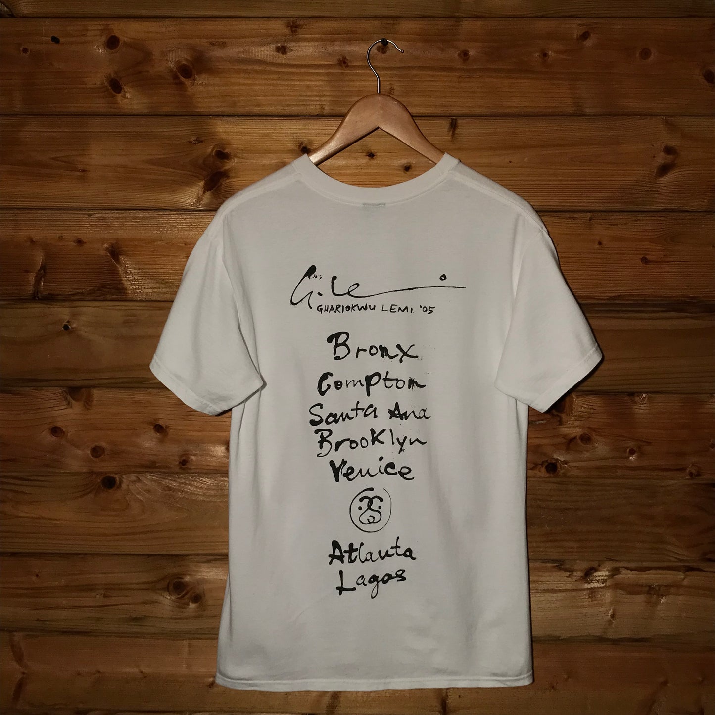 2005 Stüssy x Ghariokwu Lemi World Tour t shirt