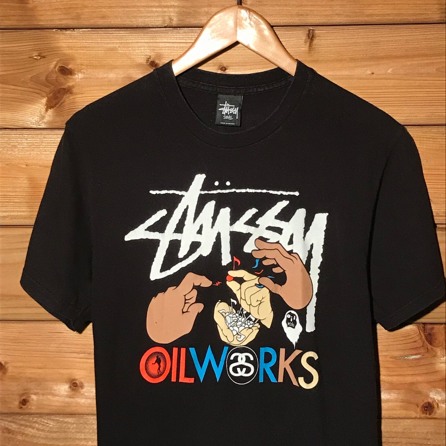 2011 Stüssy x Oil Works Technics t shirt