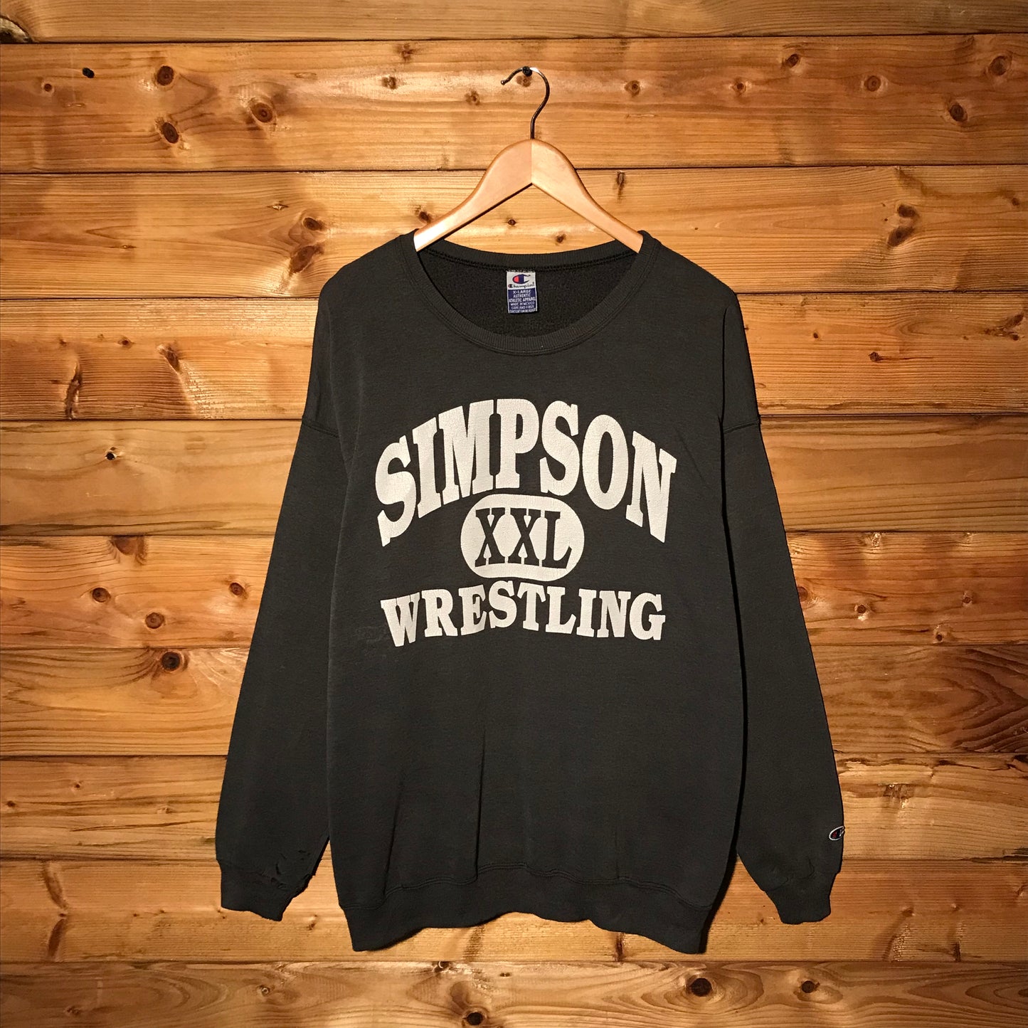 Champion Simpson XXL Wrestling Spellout sweatshirt