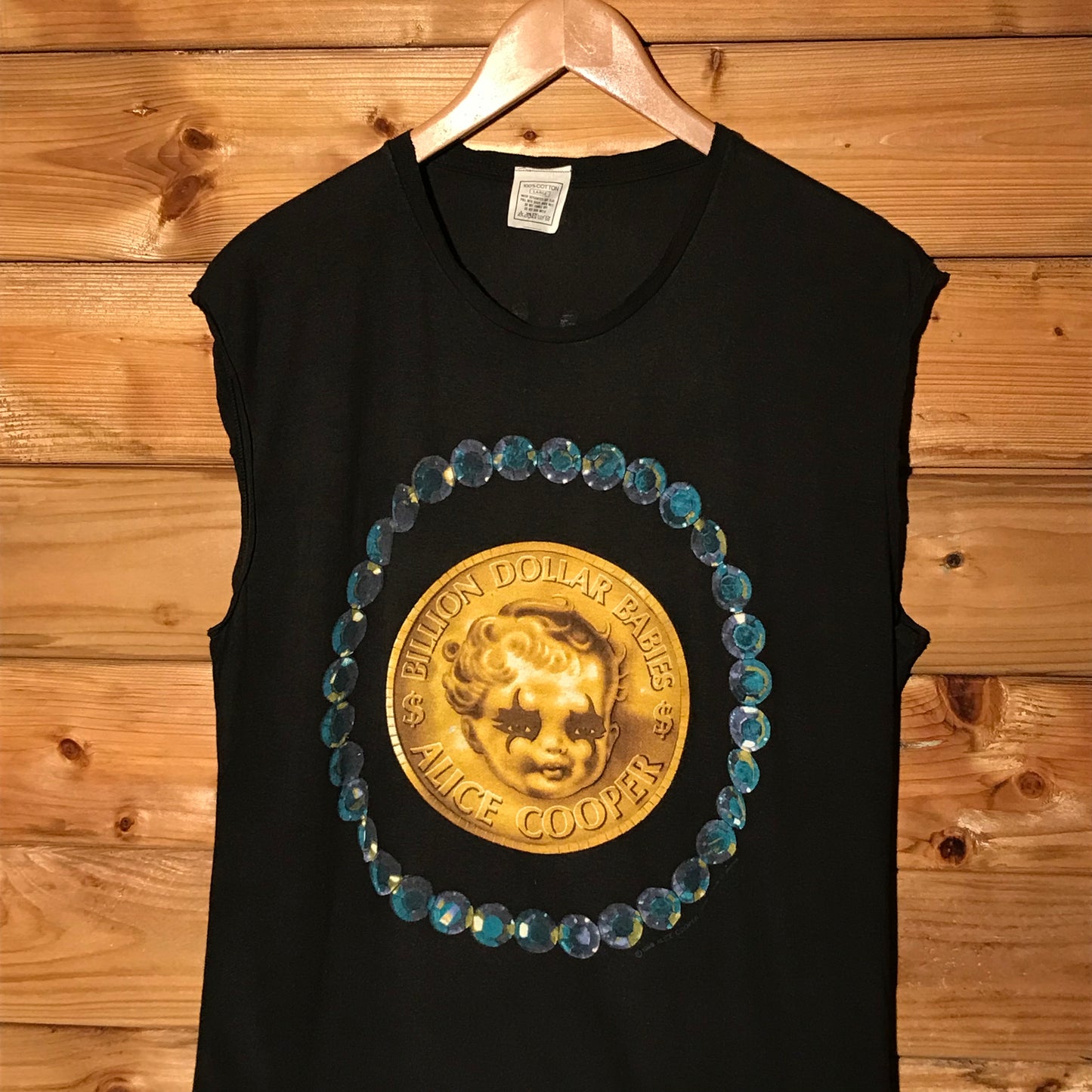 1989 Alice Cooper Billion Dollar Babies Album tank top t shirt