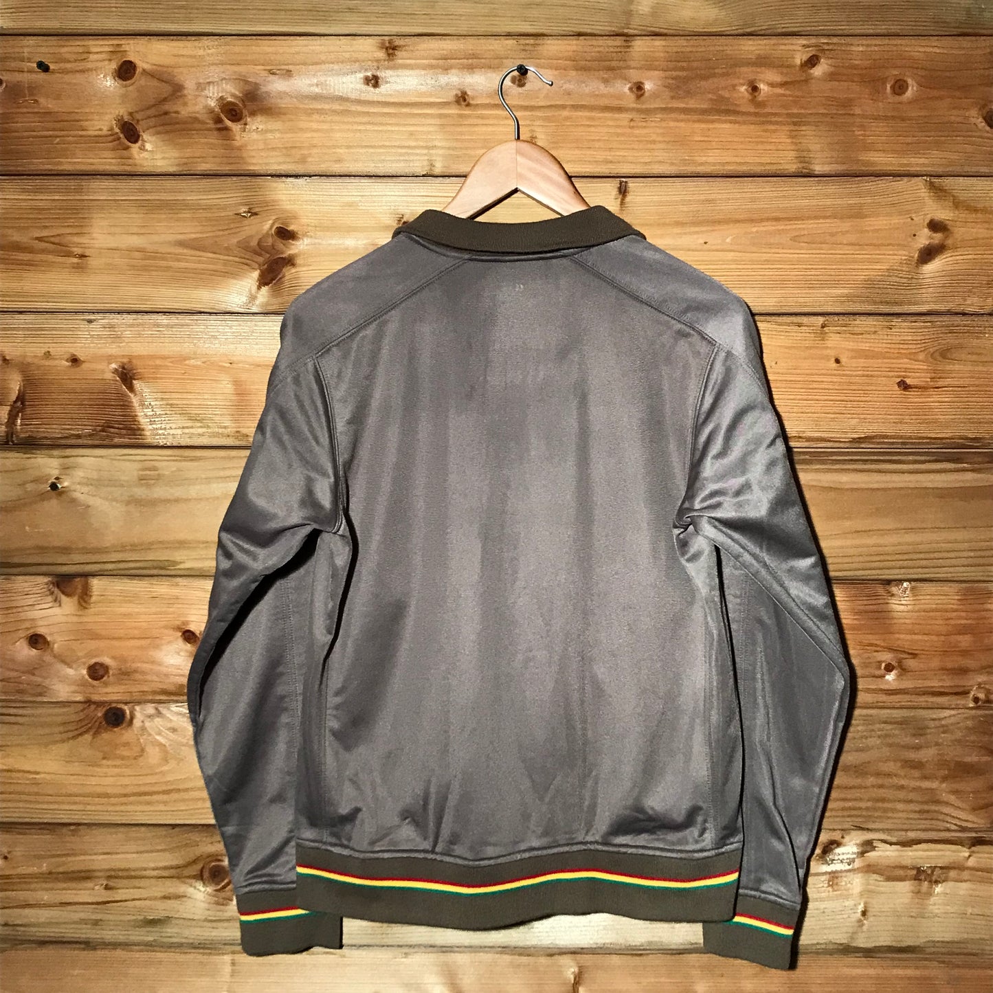 Stüssy Arc Spellout Rasta Striped track jacket