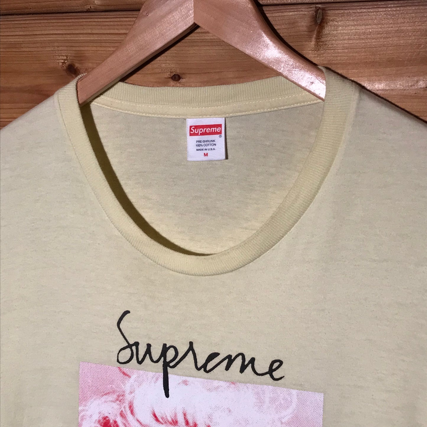 Supreme Madonna Photo Spellout t shirt