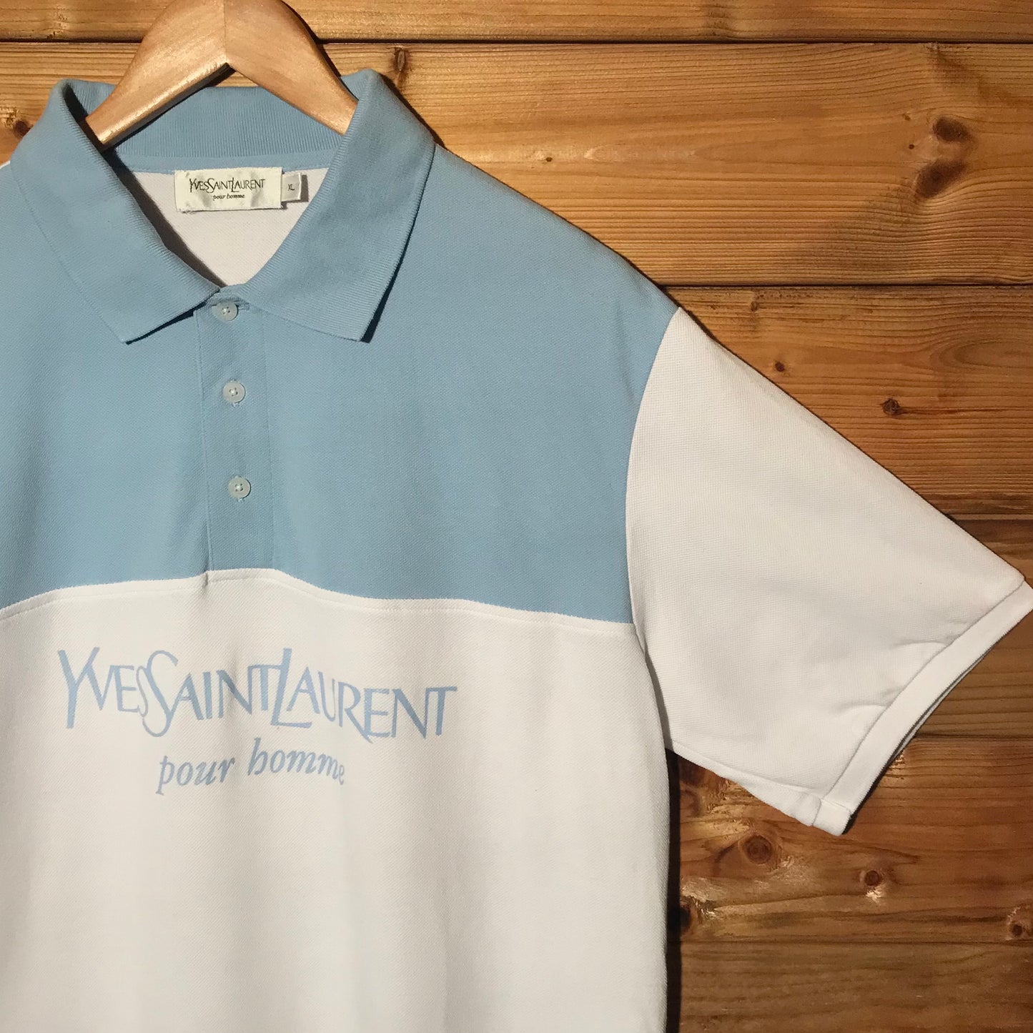 Yves Saint Laurent Centre Spellout polo t shirt