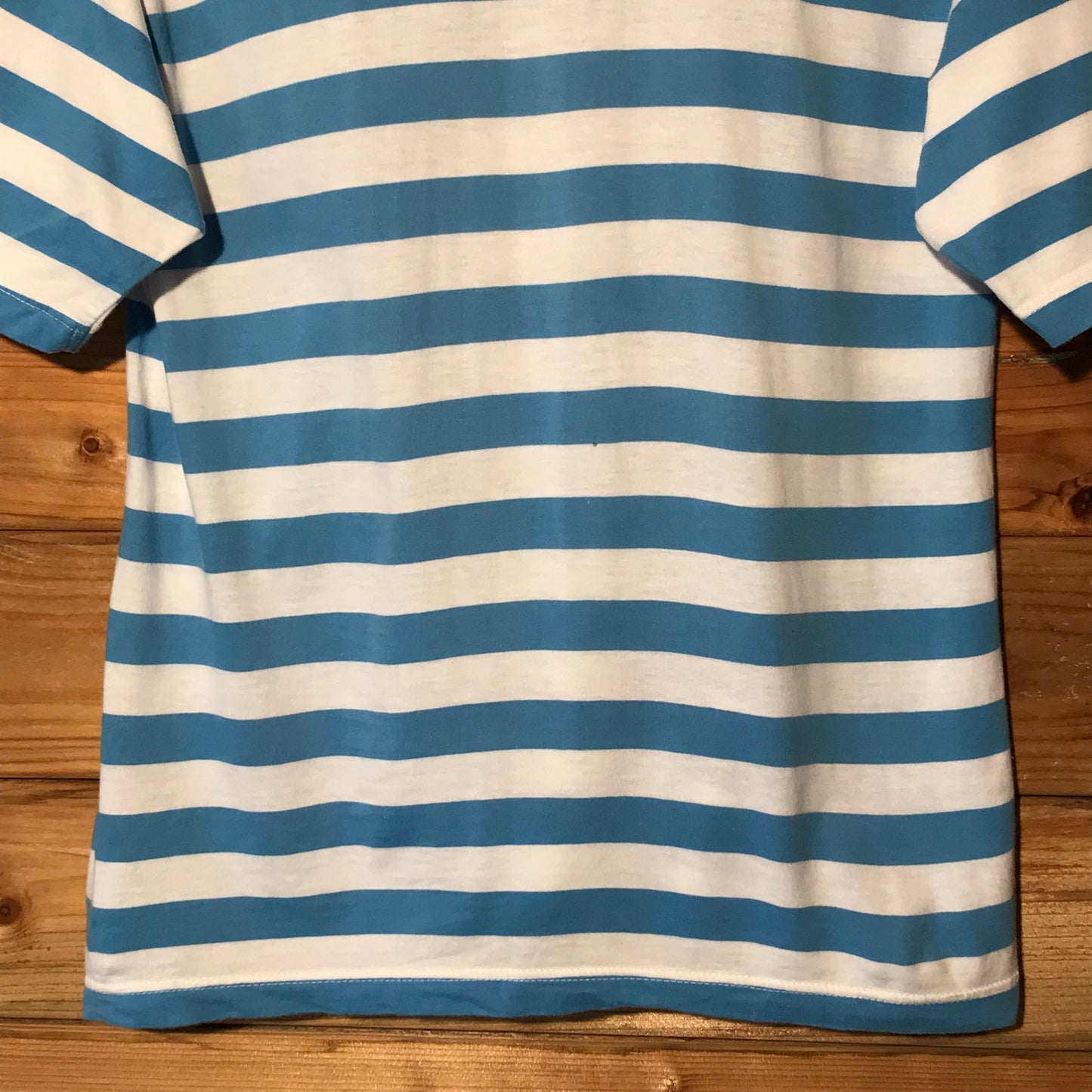 90s Burberry Equestrian Knight Striped AOP t shirt