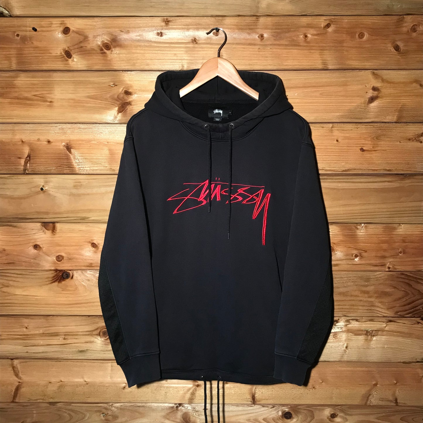 Stüssy Mesh Hybrid Thin Script hoodie