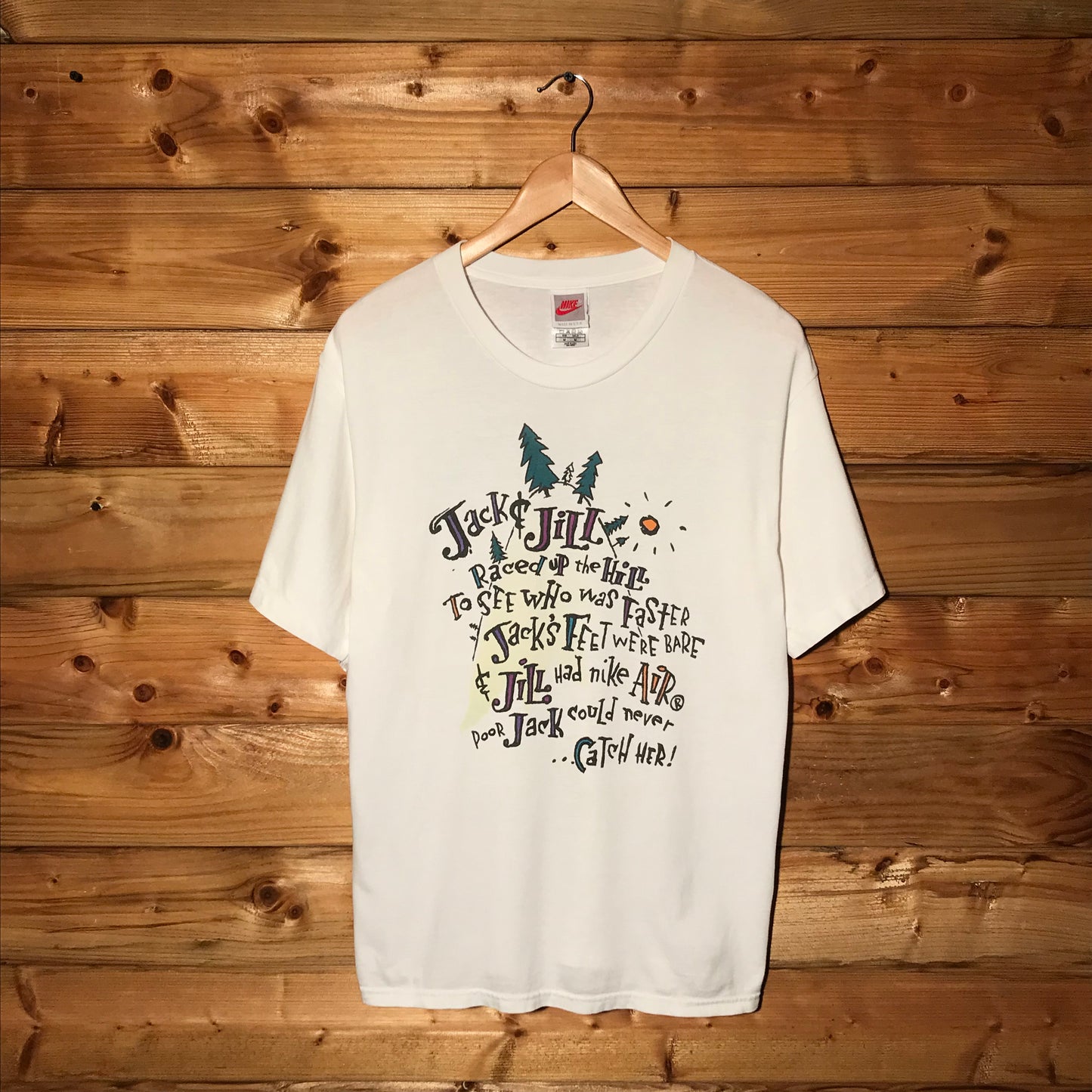 90s Nike Air Jack and Jill Poem Parody t shirt