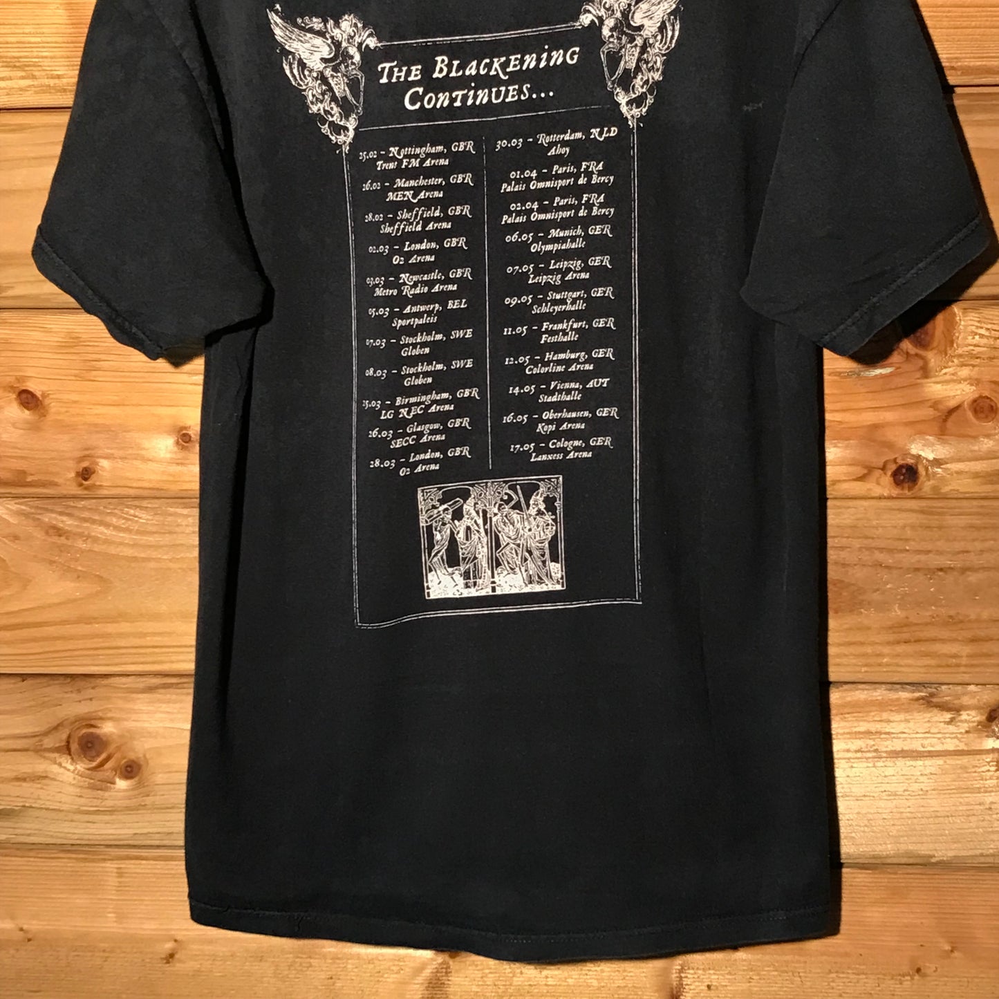 2009 Machine Head The Blackening Continues Europe Tour t shirt