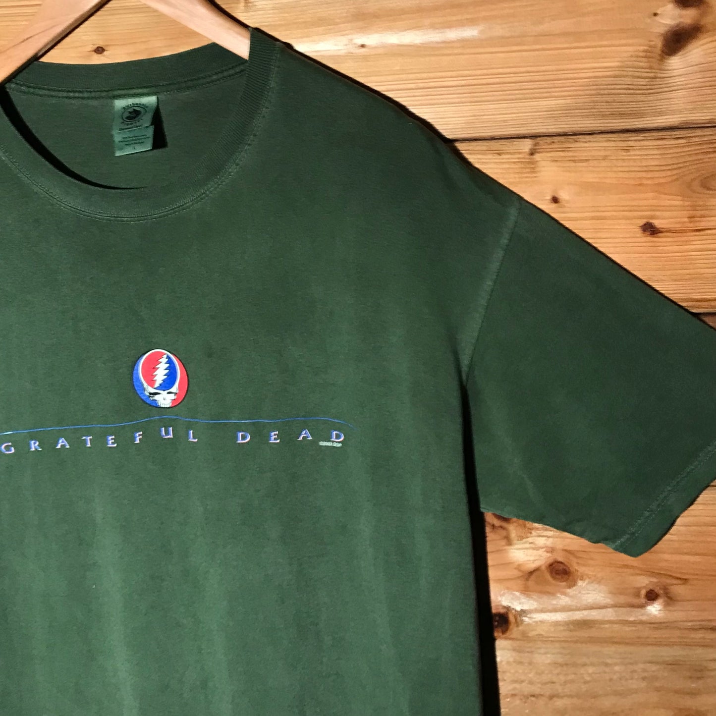 2003 Grateful Dead Centre Spellout t shirt