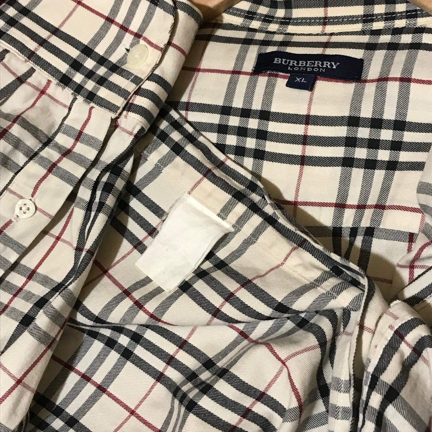 Burberry Nova Check Pattern long sleeve button up shirt