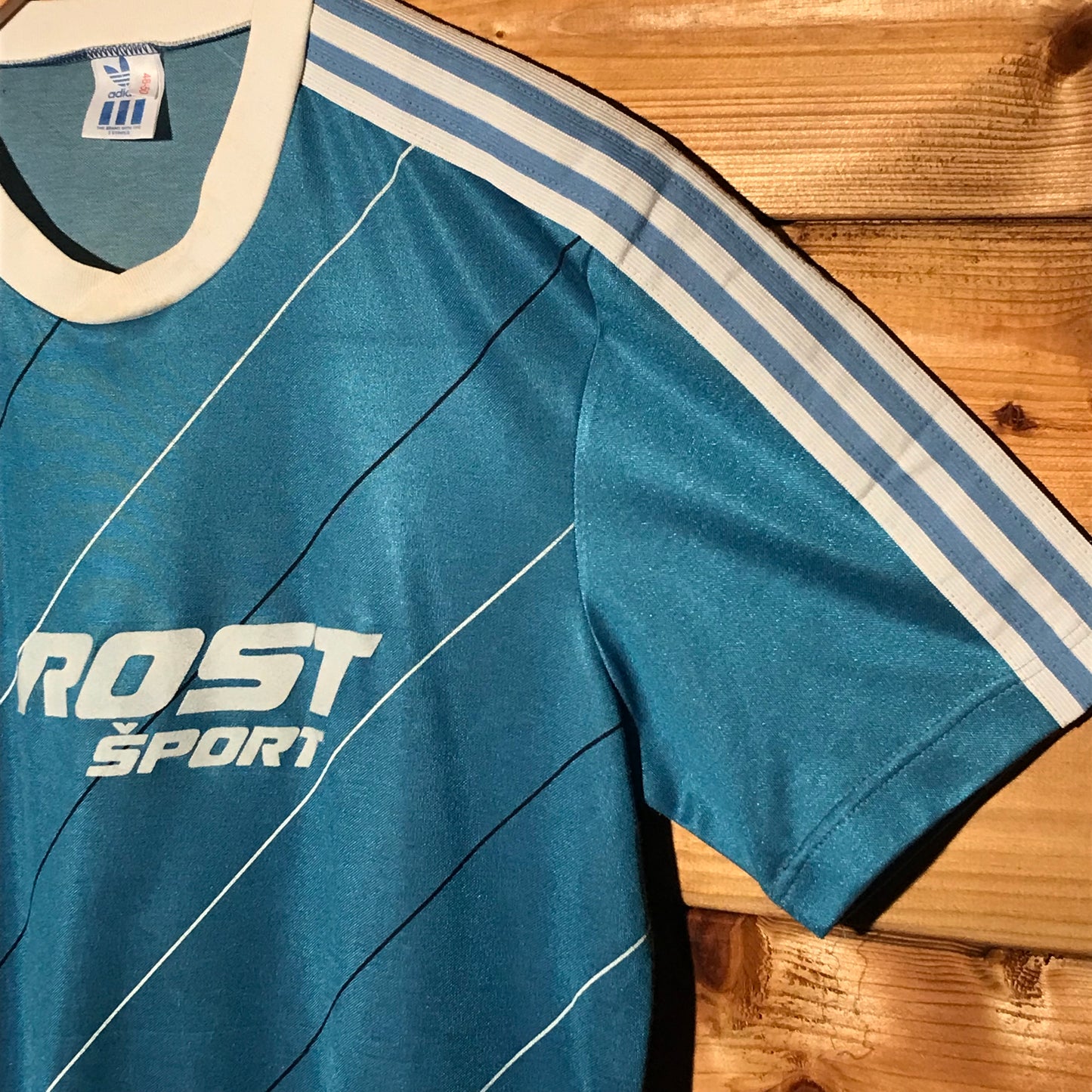 80s Adidas Rost Šport Striped t shirt