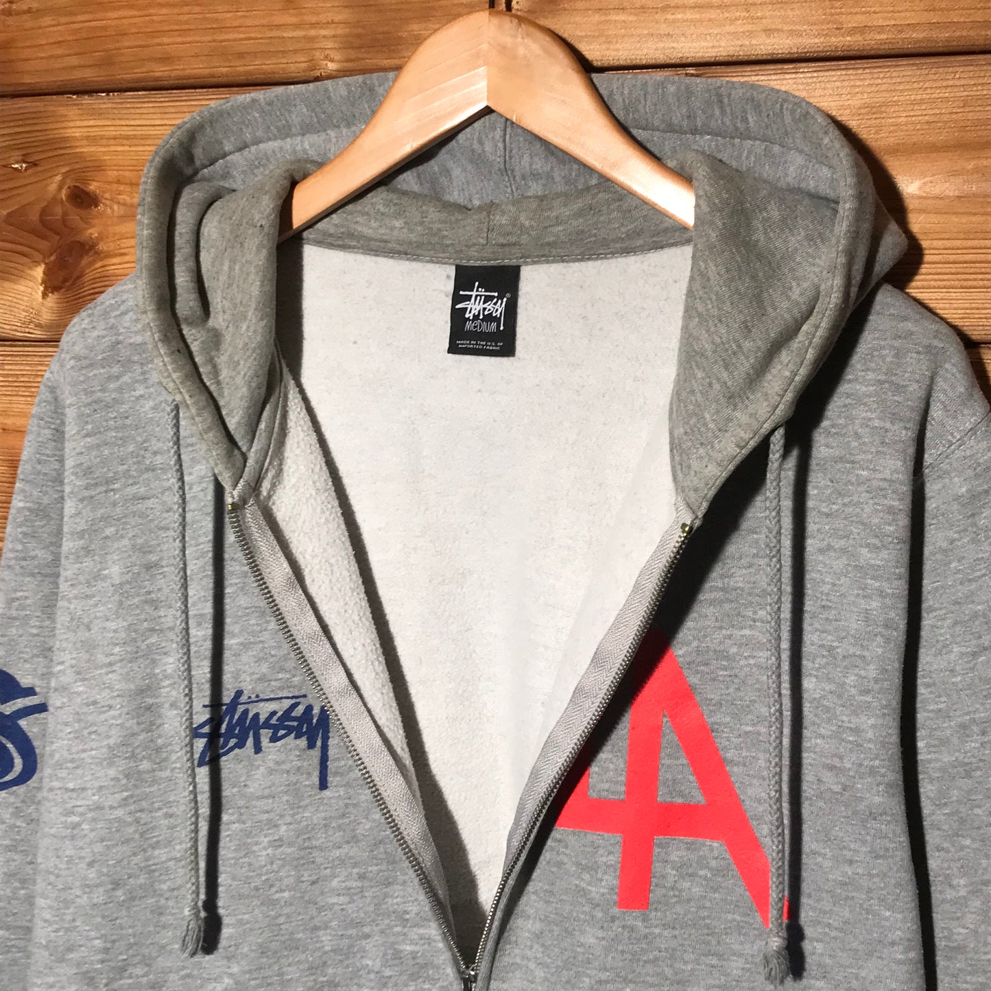 Stüssy Athletics Los Angeles zip up hoodie