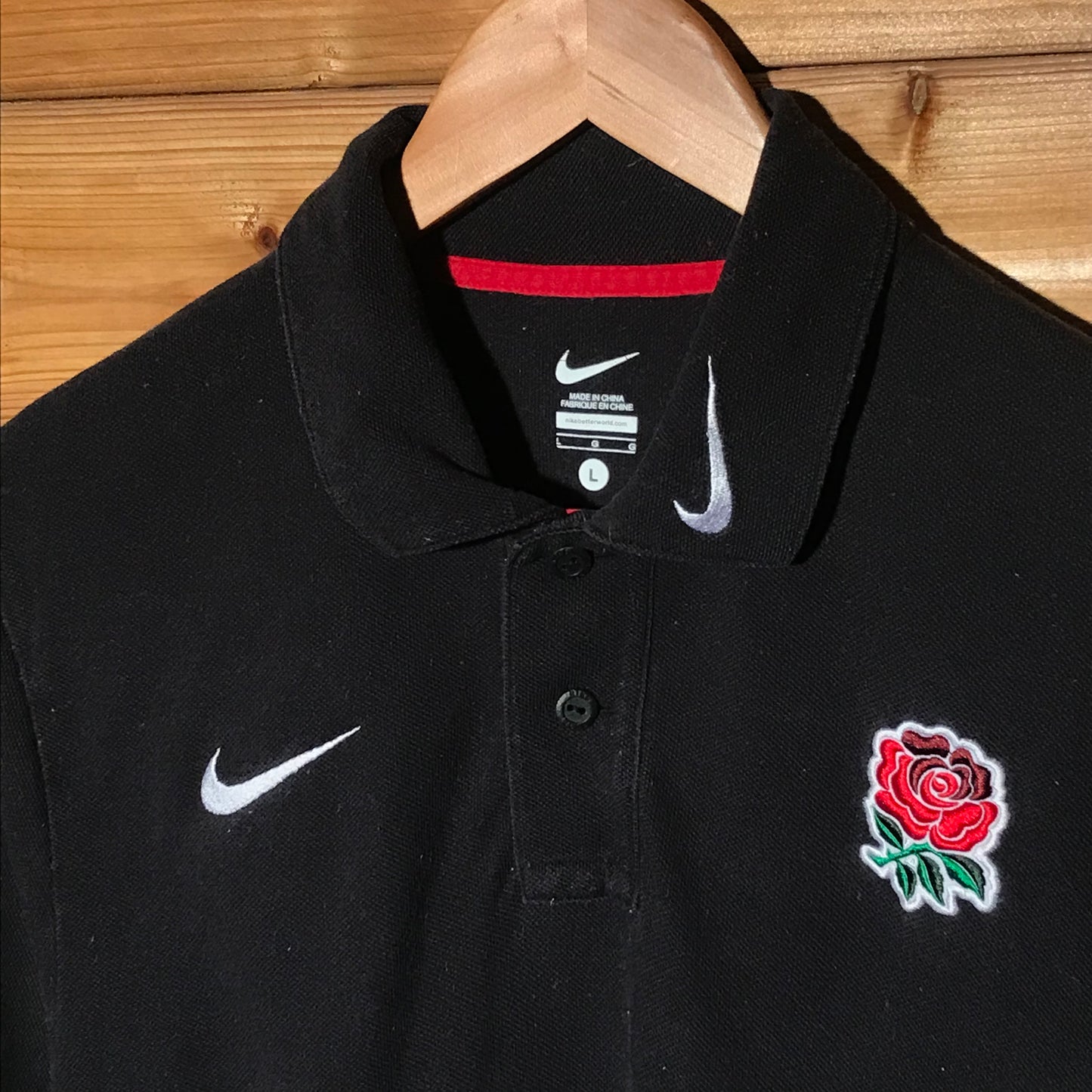 Nike Rugby Team England polo t shirt