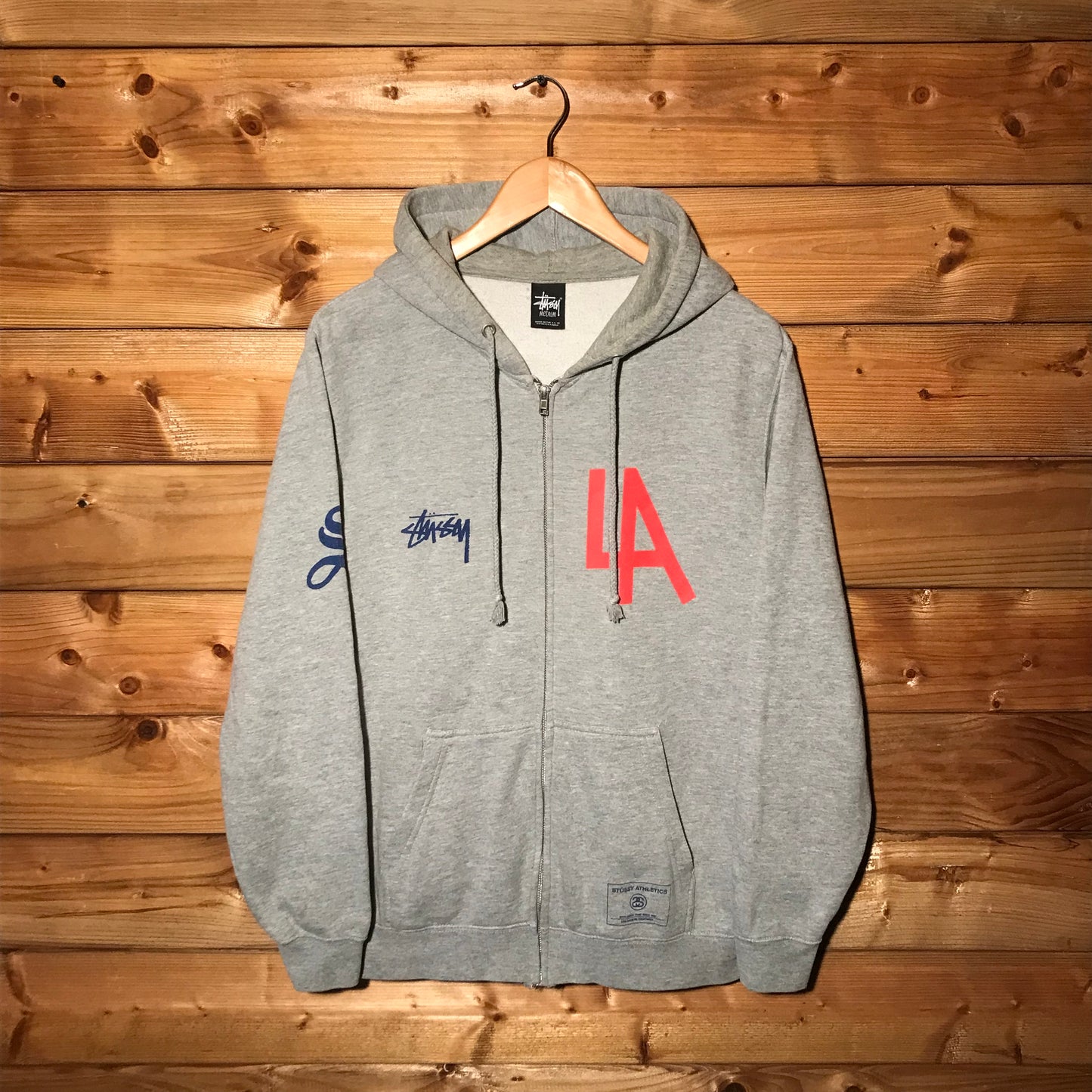 Stüssy Athletics Los Angeles zip up hoodie