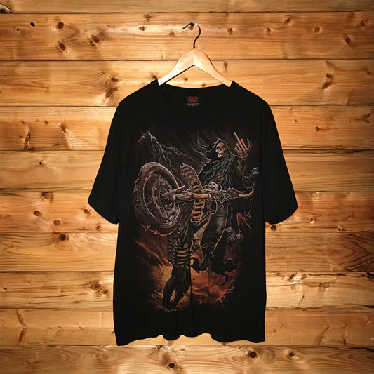 Spiral Direct Motorcycle Skeleton t shirt