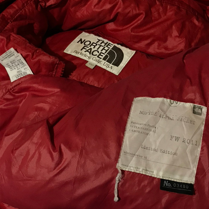 2011 The North Face Nuptse Alpha puffer jacket